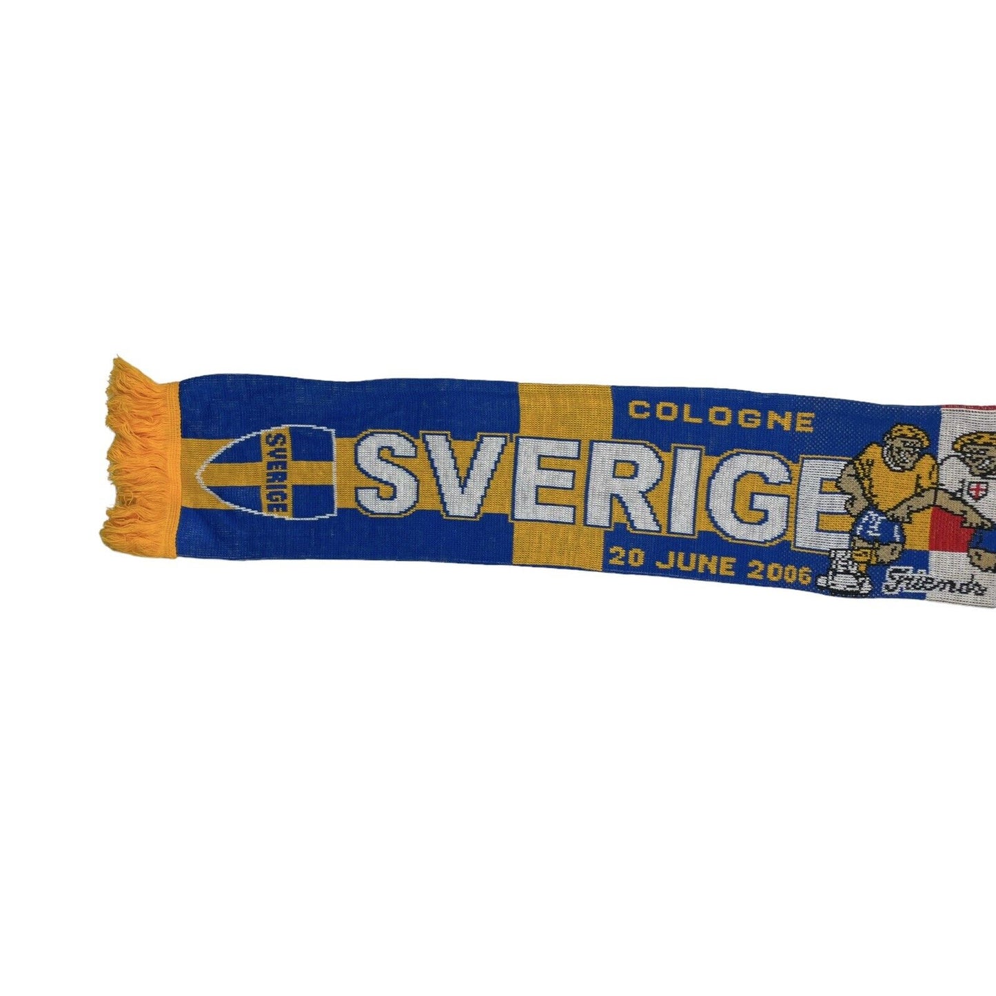 2006 World Cup Scarf Sweden vs England OSFA Football Memorabilia