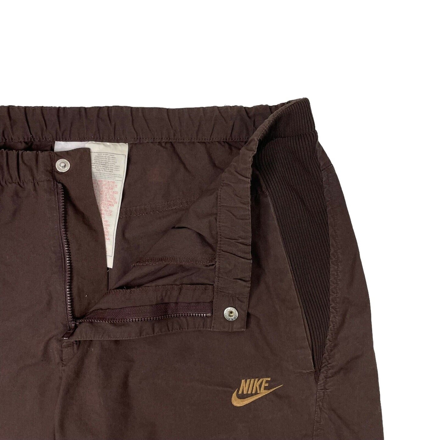 Vintage Nike Shell Jogger Mens 35w Brown Trouser Sportswear