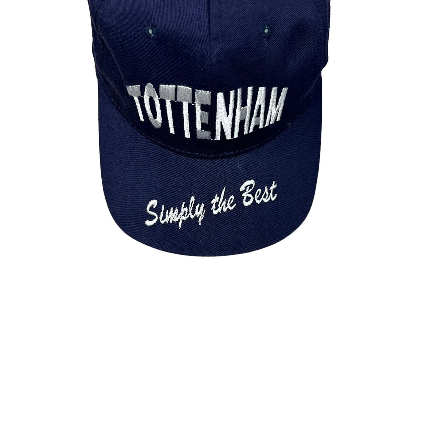 Vintage Tottenham Hotspur Snapback Cap Embroidered Navy And White Premier League