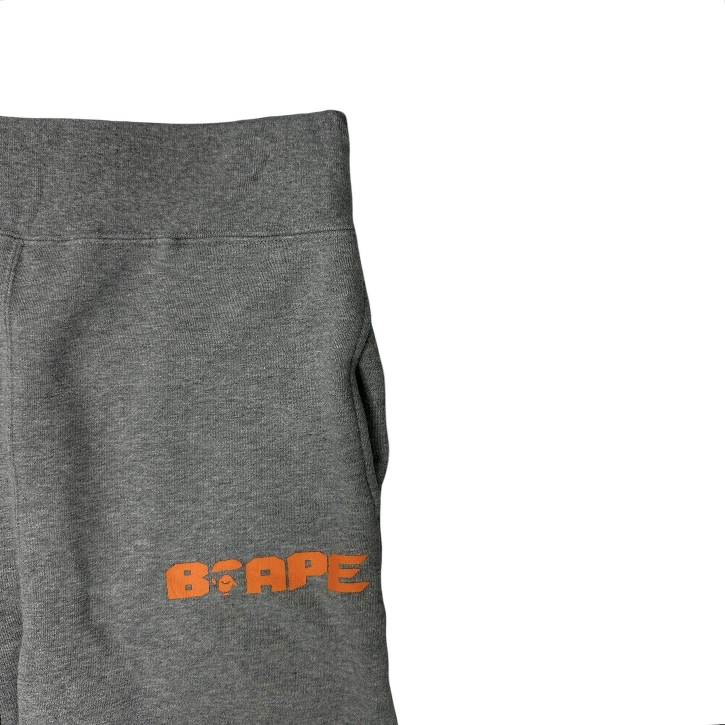 A Bathing Ape Joggers Mens Small Grey BAPE Graphic Prints