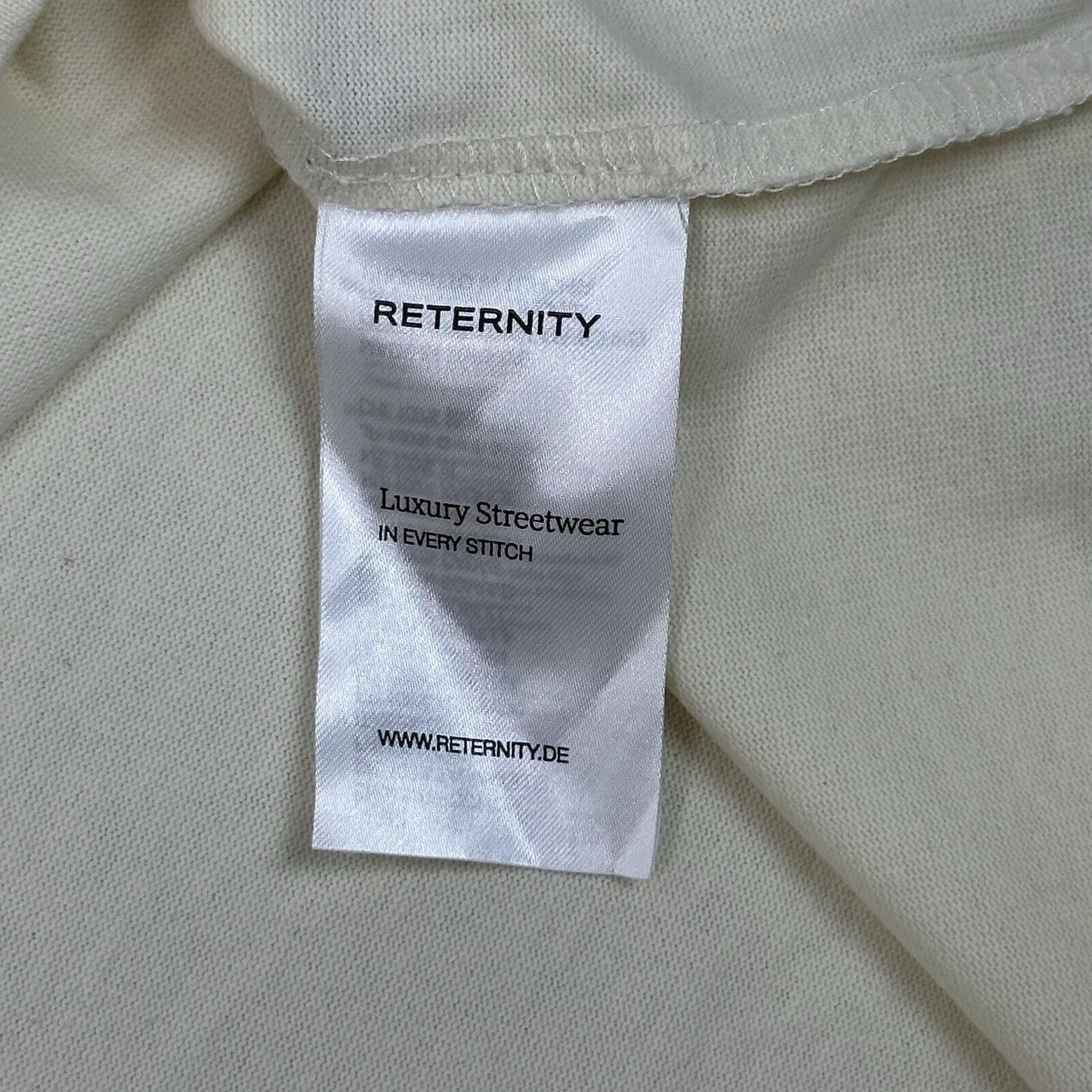 Reternity Signe T-Shirt Size Large Cream