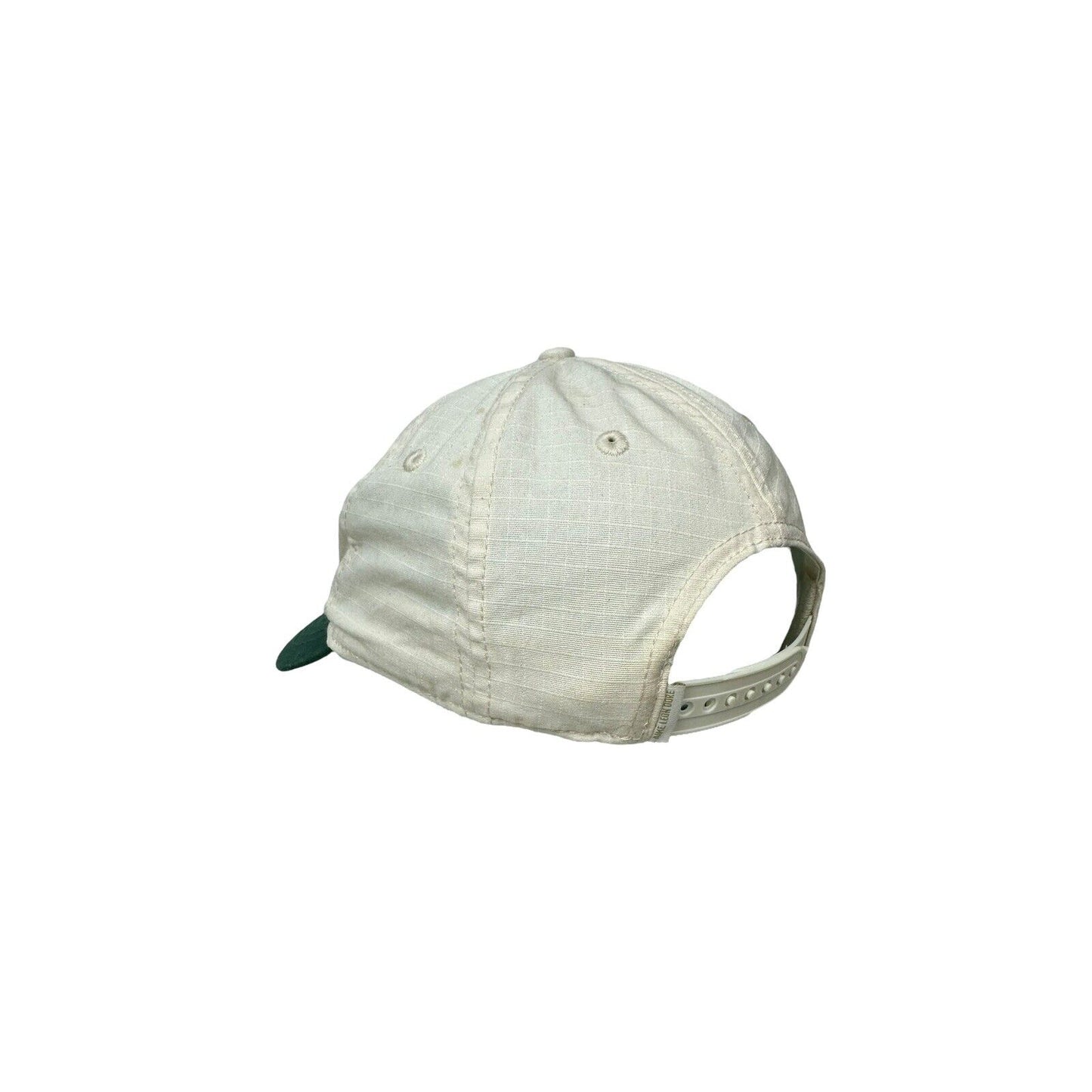 SS22 Aime Leon Dore Unisphere Snapback Hat Cream And Green Embroidered Logo