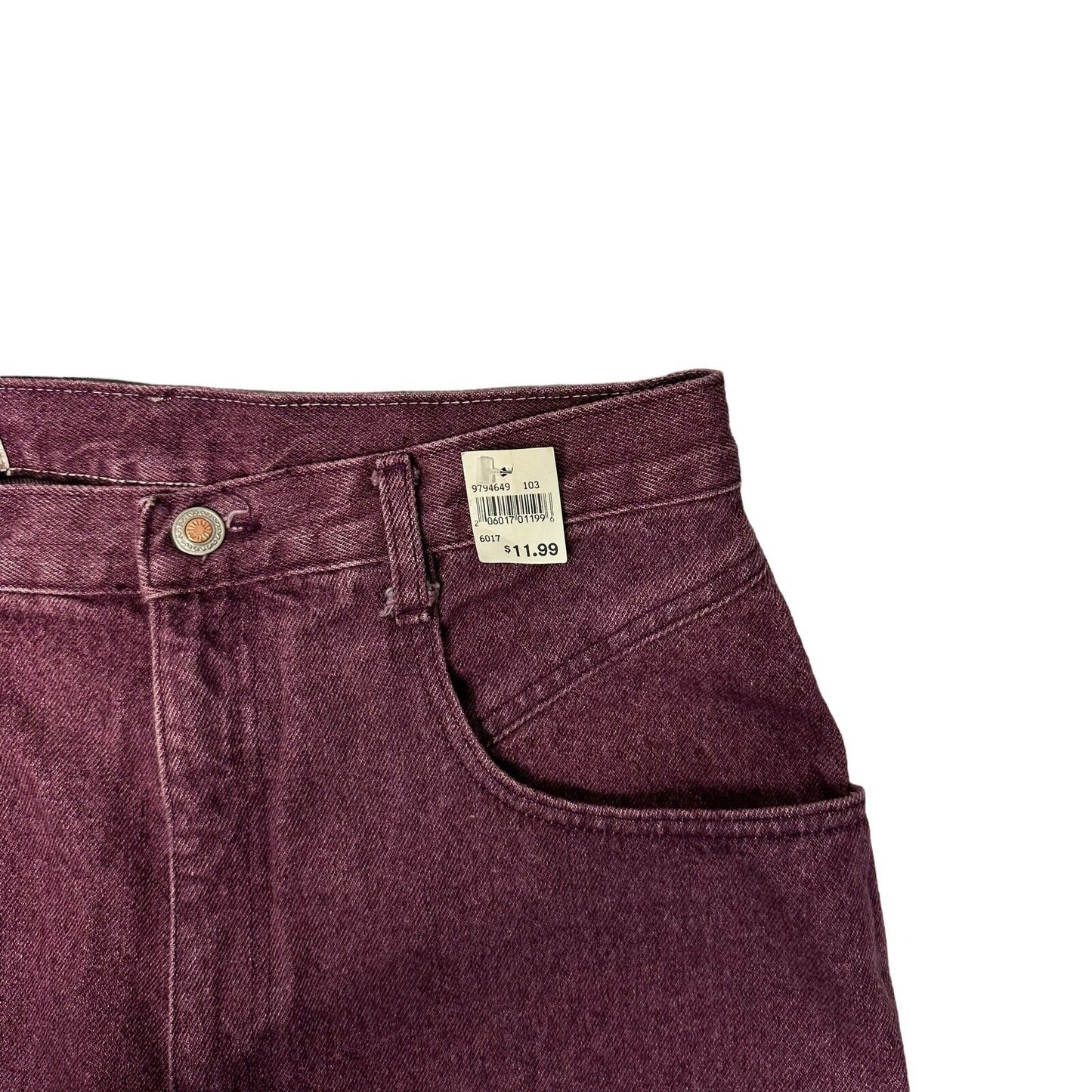 70’s Vintage Forenza Denim Jeans High Waisted Made In USA 31w 32l NWT Purple