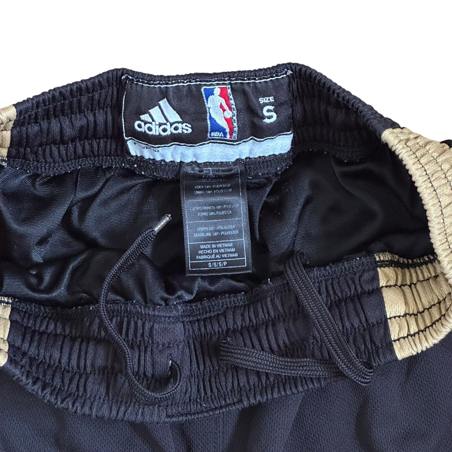 2015 Toronto Raptors OVO Adidas NBA Shorts Men’s Small Black Gold