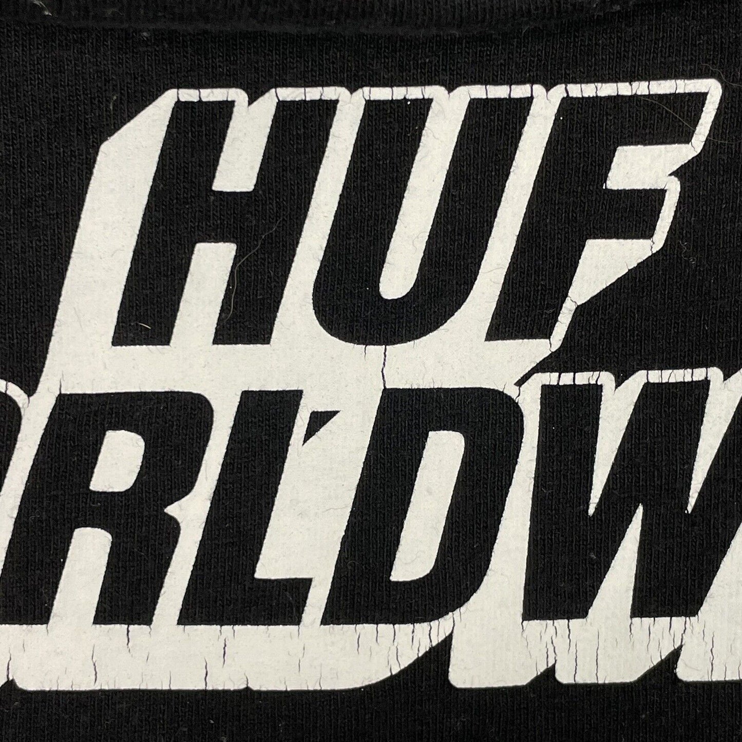 Huf Logo T-Shirt Mens Medium Black