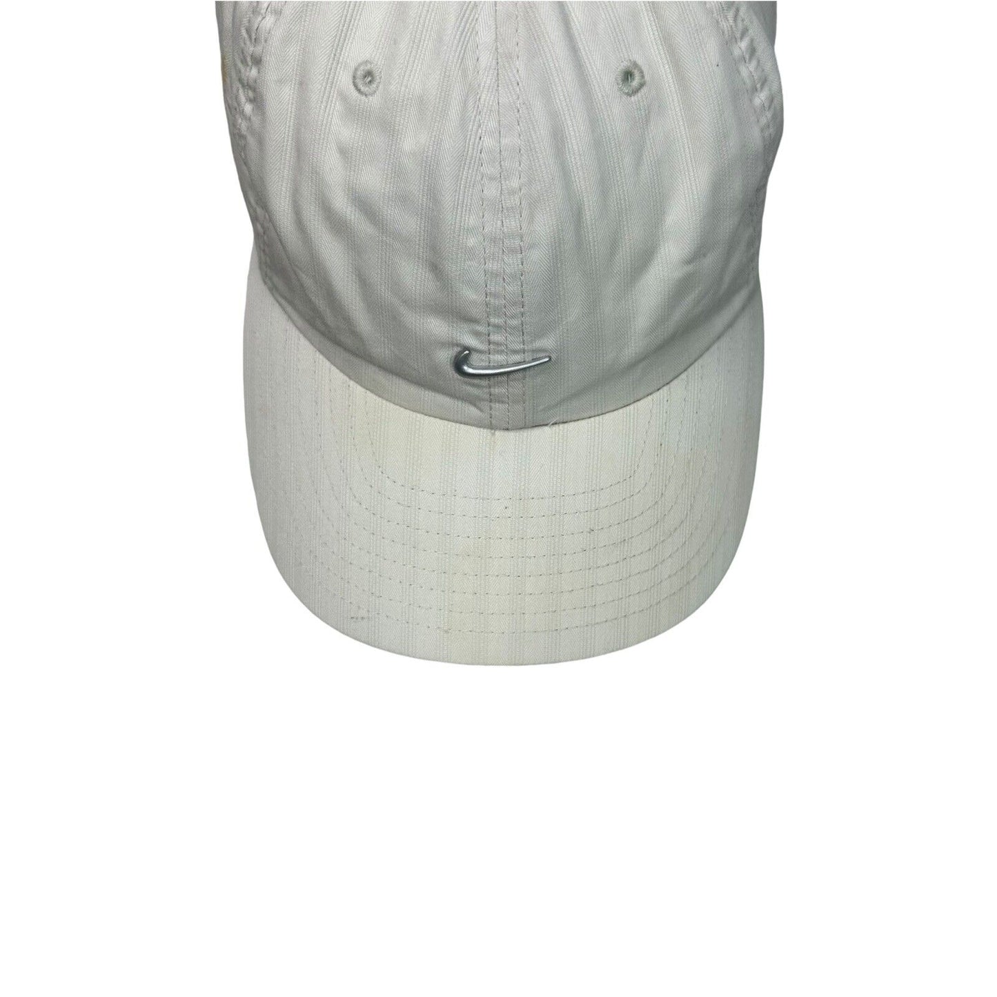 Vintage Nike Hat Mini Swoosh Cream Strapback