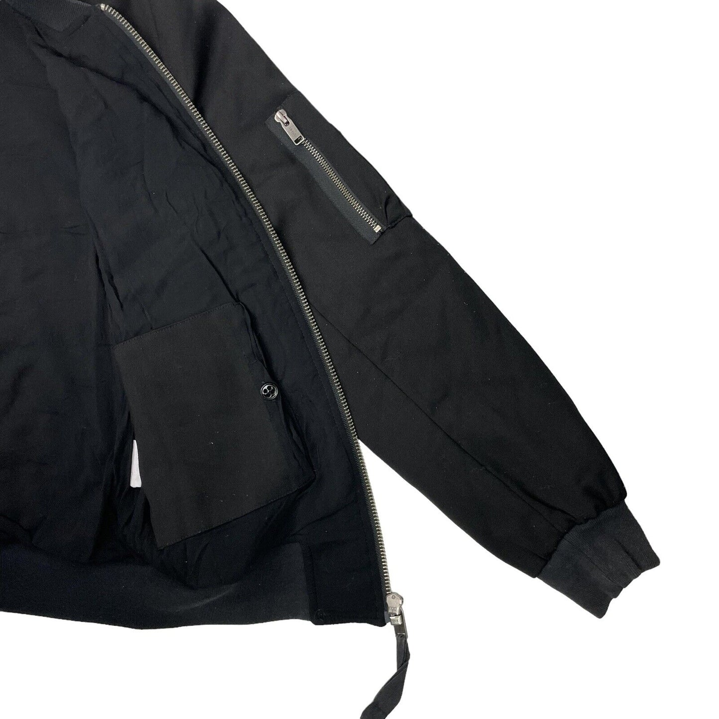 Damir Doma Silent Bomber Jacket Men’s Medium Black Wool Made In Italy