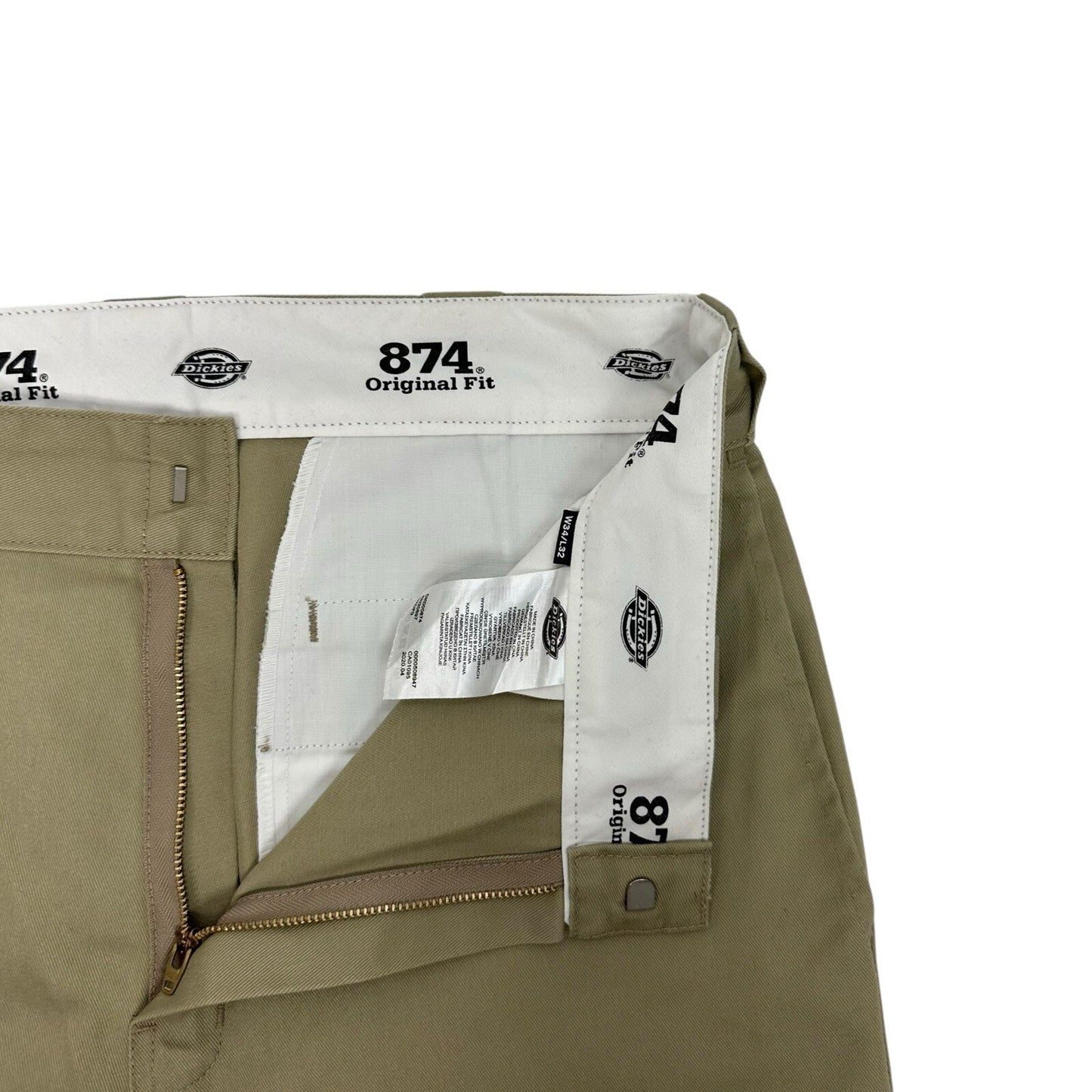 Dickies 874 Chino Trouser Mens 34w 32l Beige Khaki