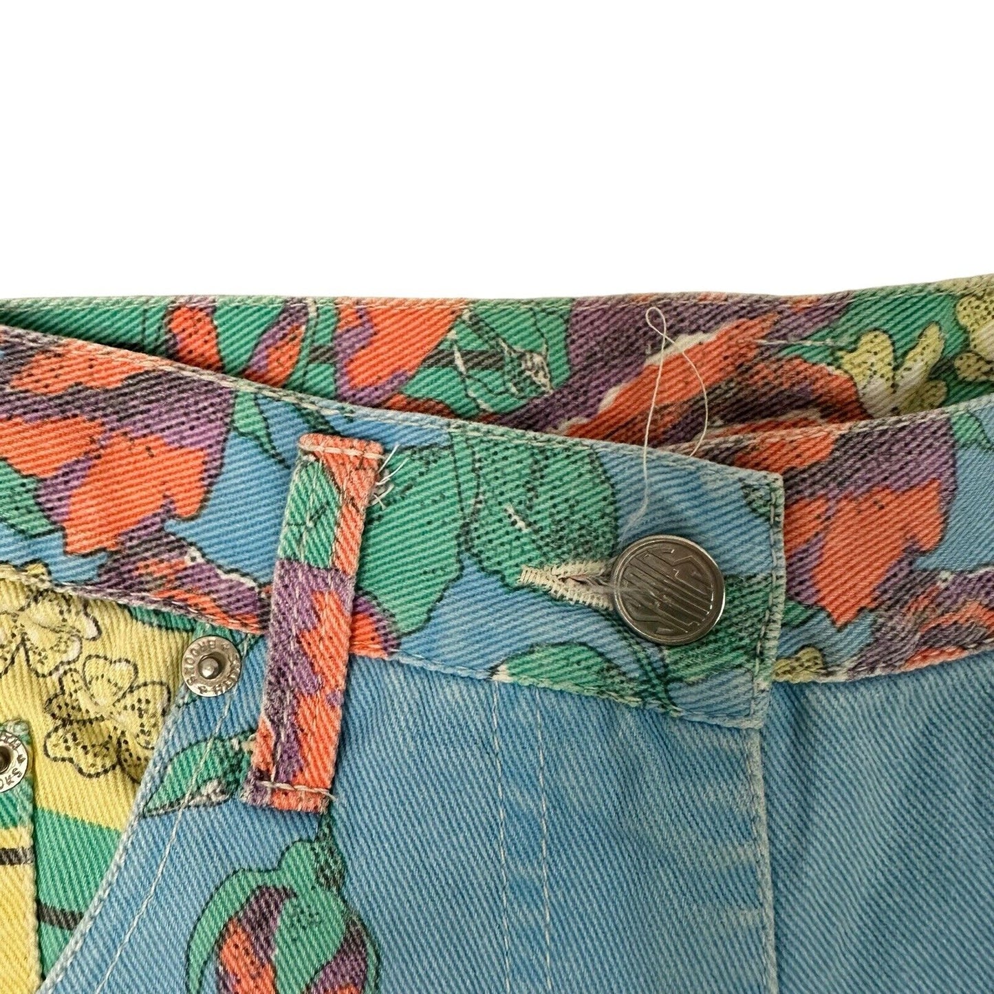 Vintage Series Floral Jeans High Waisted All Over Print 26w 28l