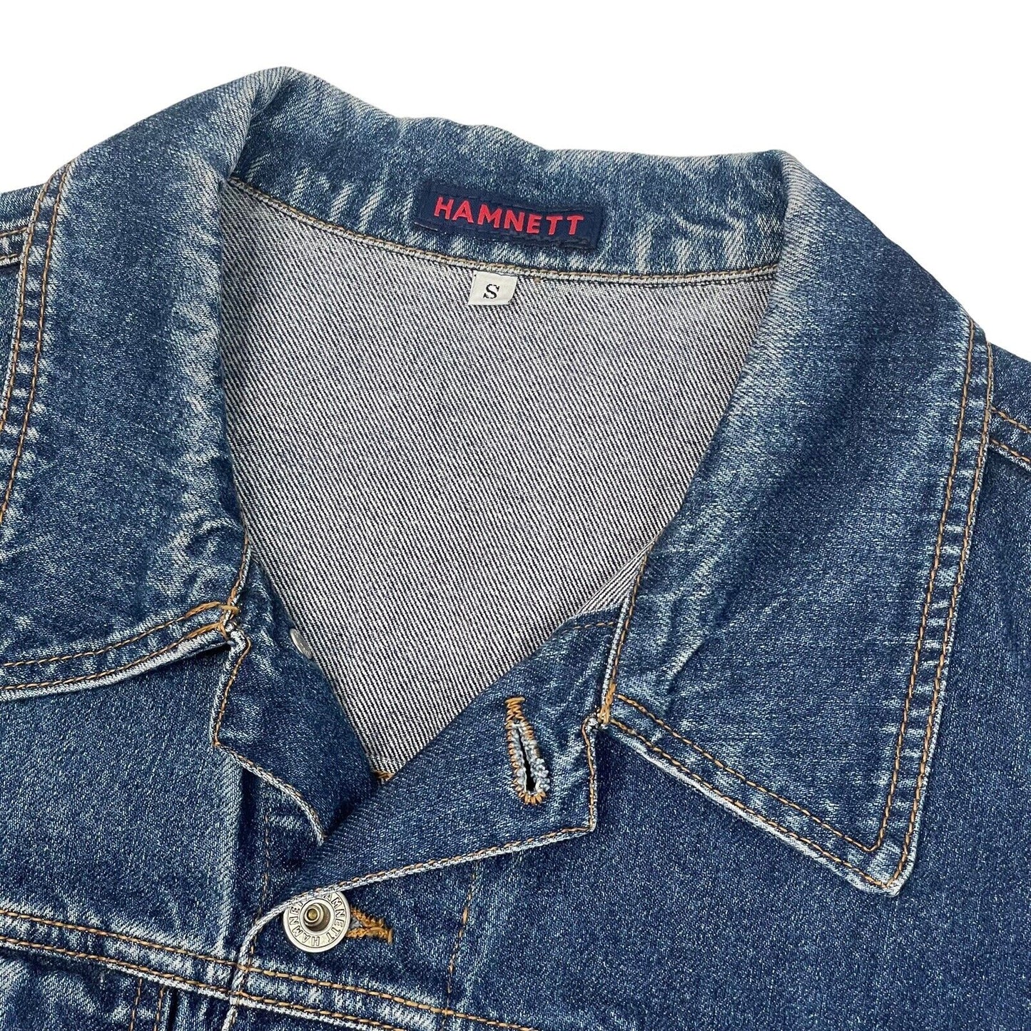 Vintage Hamnett By Katharine Hamnett Denim Jacket Mens Small Mid Blue Denim