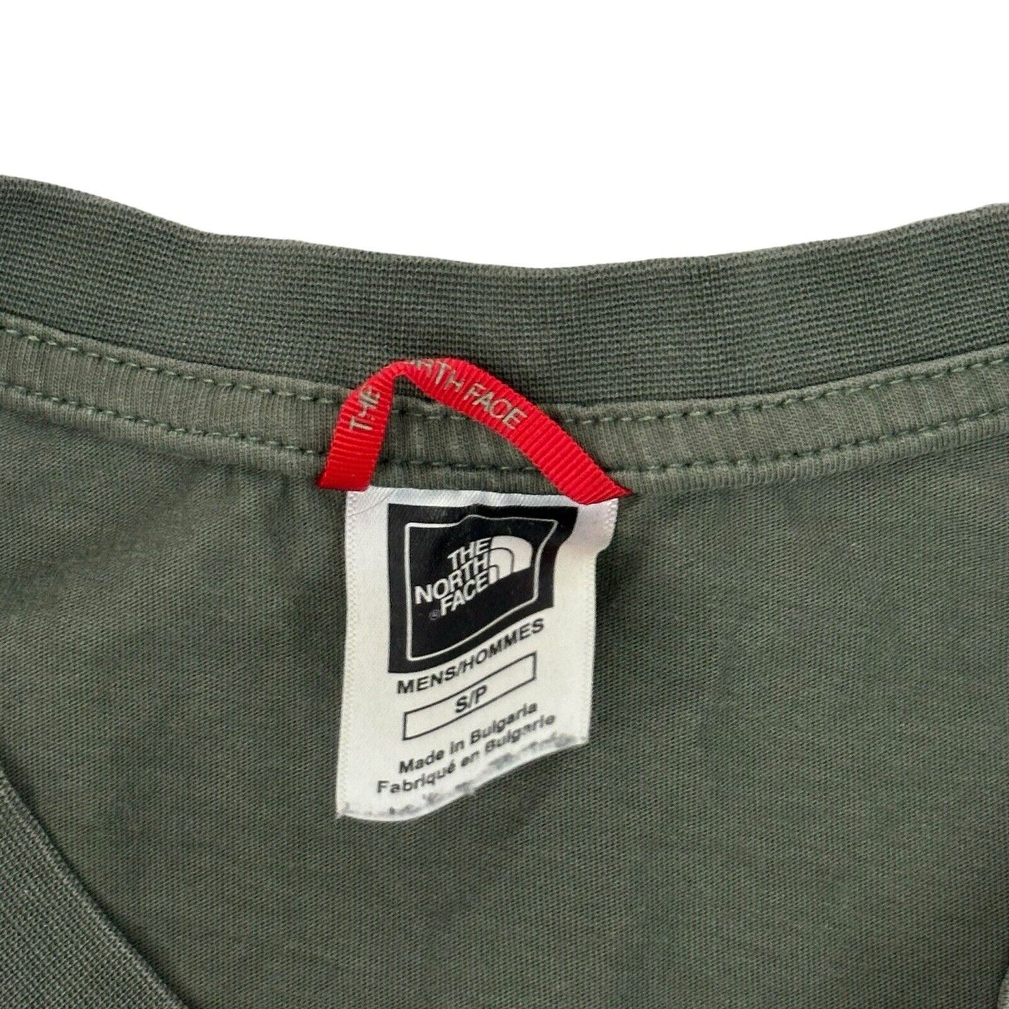 The North Face Khaki Green Logo T-Shirt Mens Small