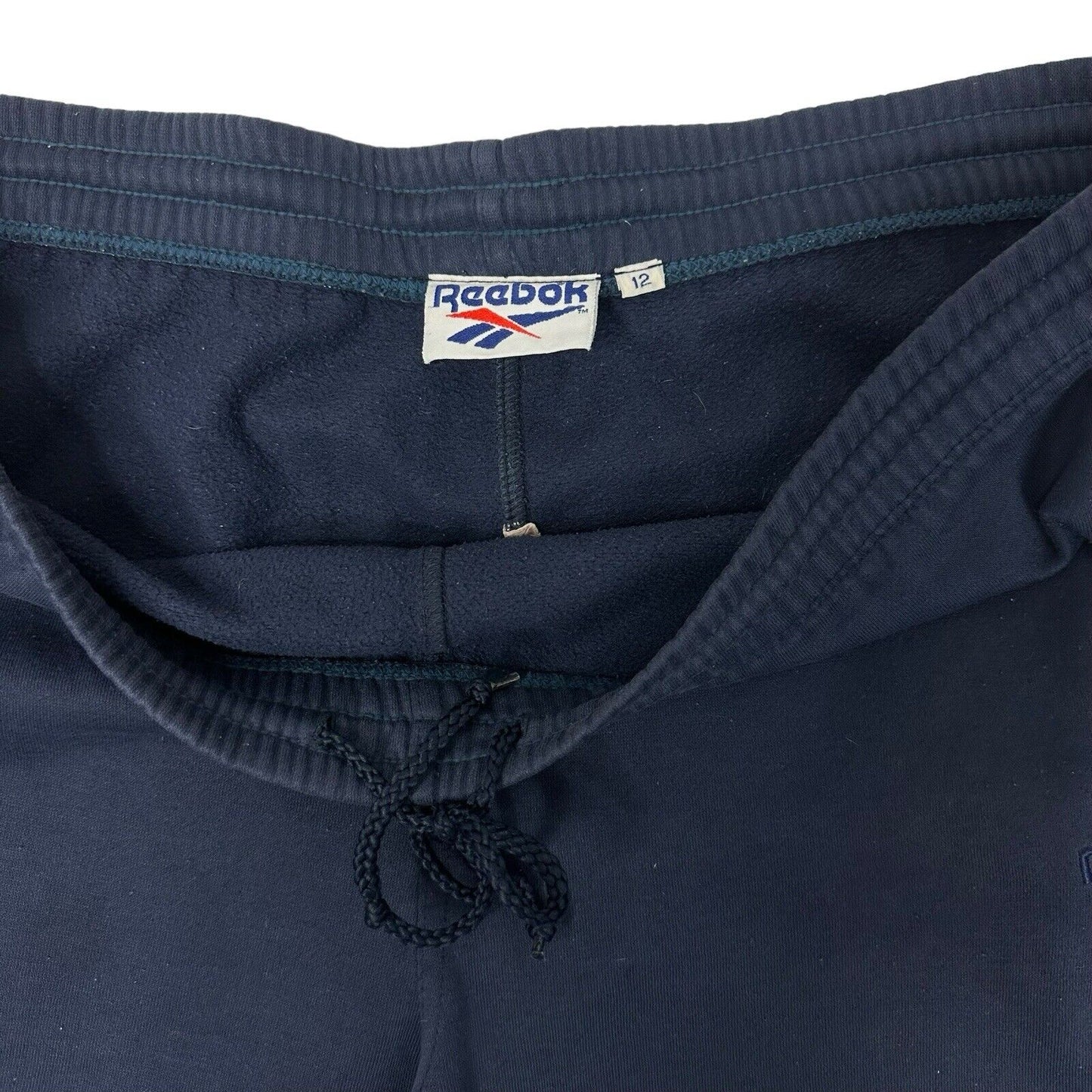 Vintage Reebok Joggers Large Navy Blue Embroidered 90’s