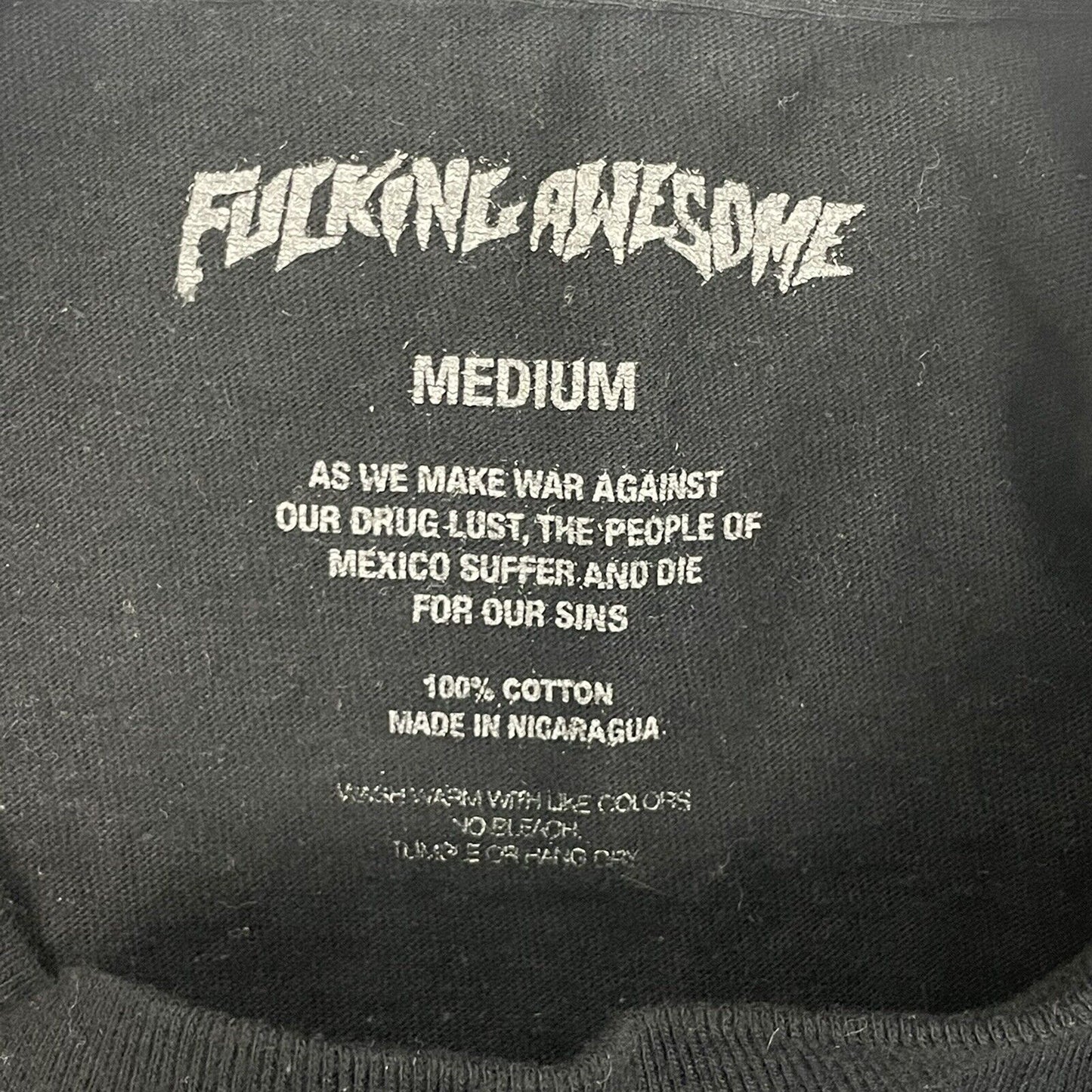 Fucking Awesome T-Shirt Mens Medium Black Hollywood Store Exclusive