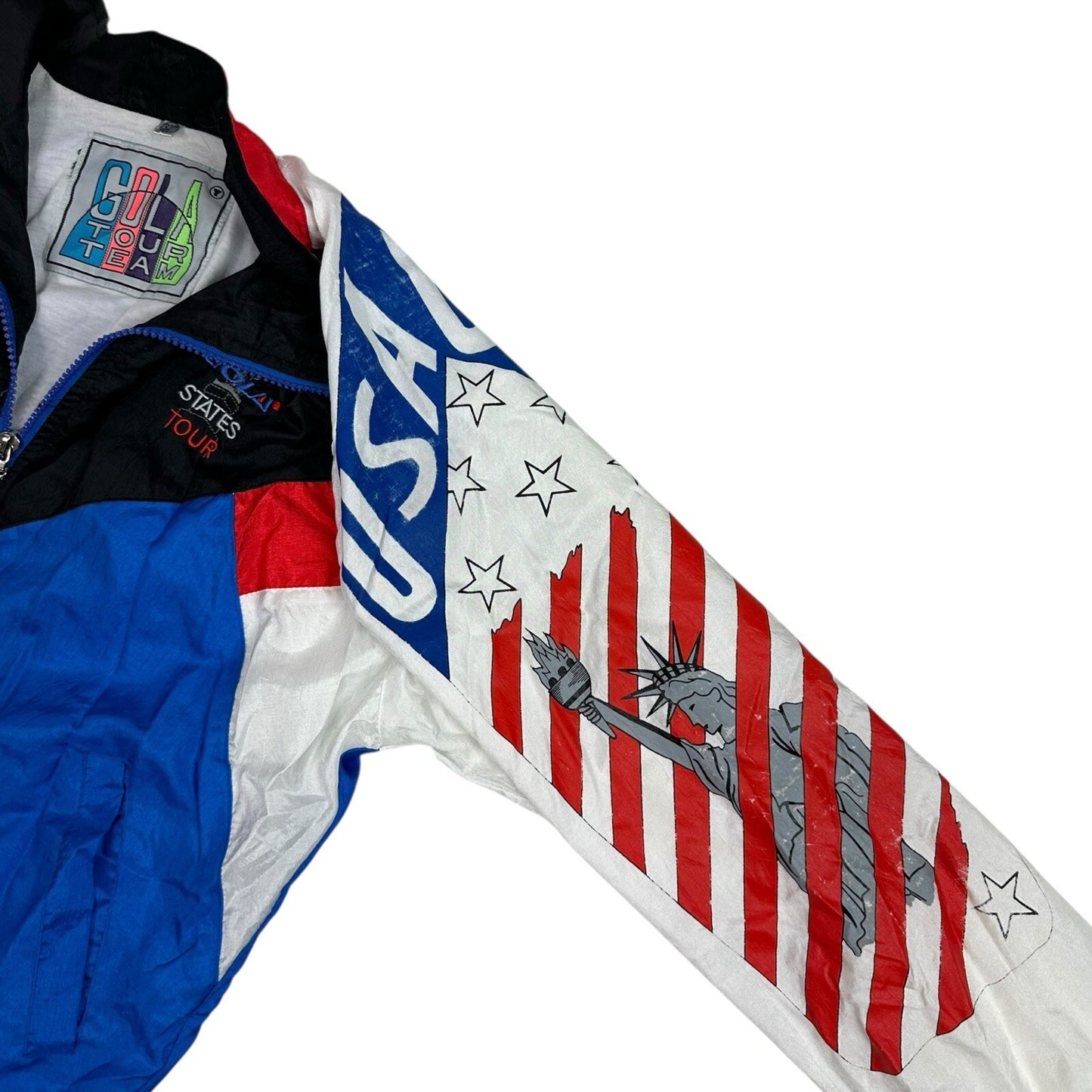 Vintage 90’s Gola Shell Jacket Women’s Small USA Tour Team Multicoloured