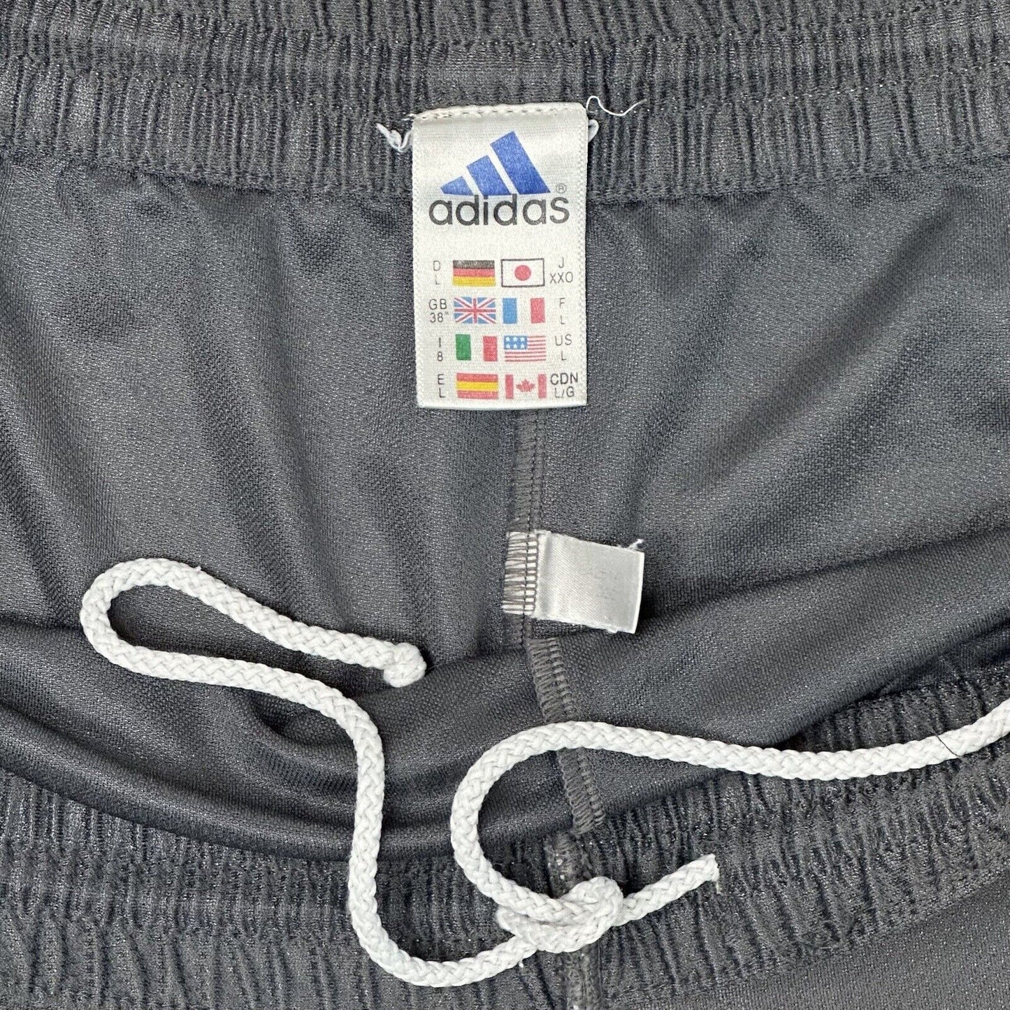 Vintage Adidas Shorts Grey Mens Large Embroidered Three Stripes