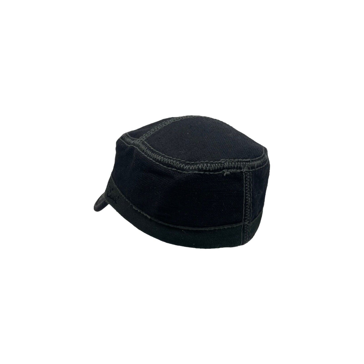 00’s Diesel Flat Top Hat Black Womens Small Embroidered