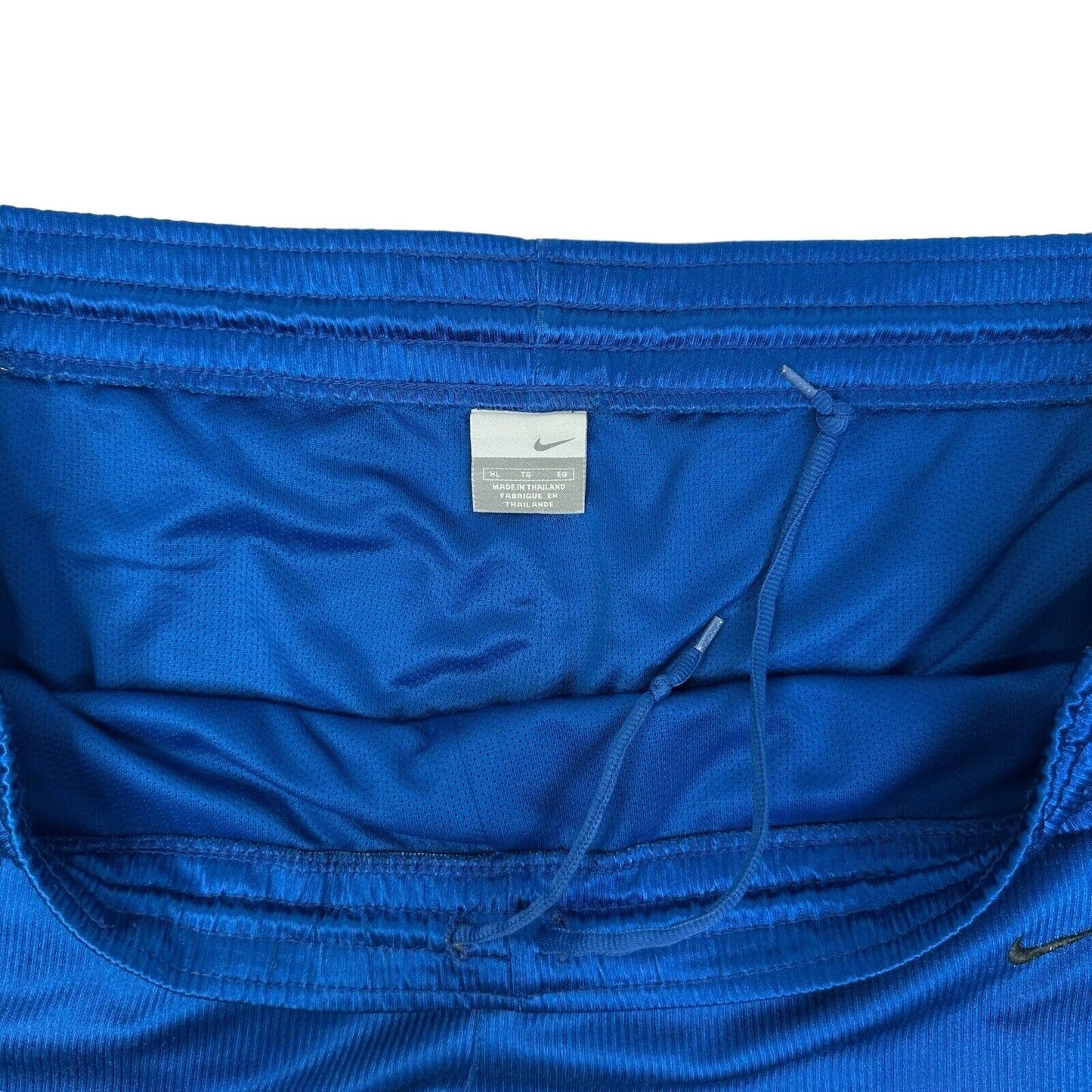 Vintage Nike Satin Shorts Blue Mens XL Embroidered Sportswear