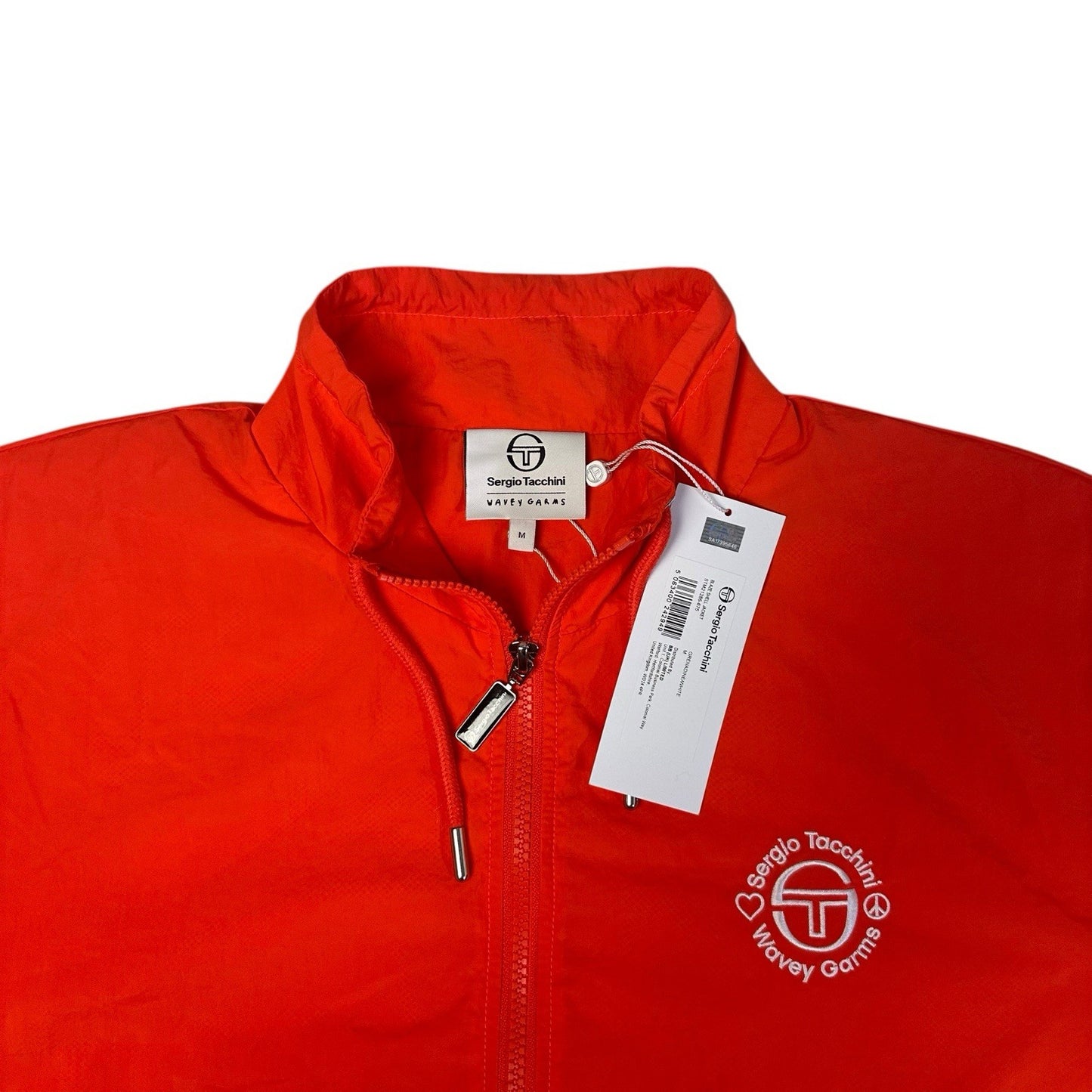 NWT Sergio Tacchini x Wavey Garms Shell Jacket Orange Men’s Medium