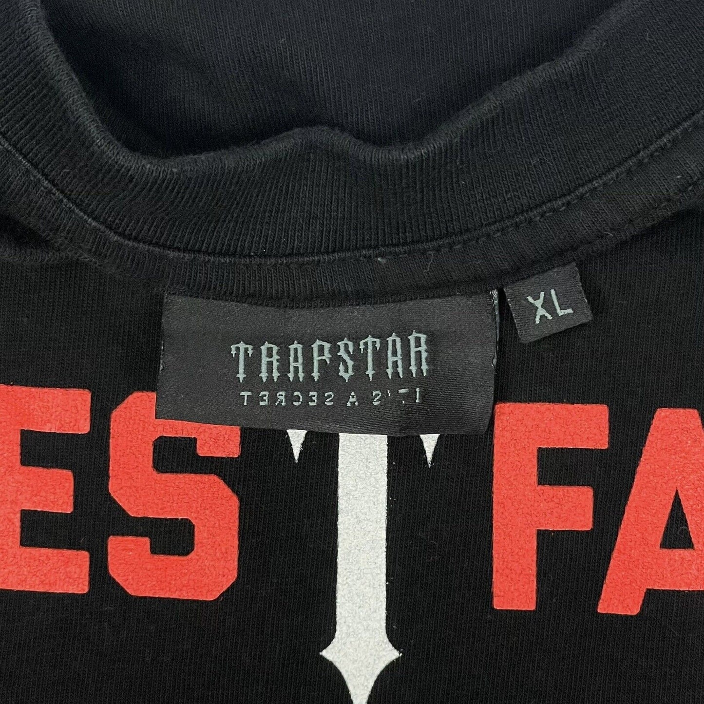 Trapstar x Places + Faces Logo T-Shirt Mens XL Black Graphic Print