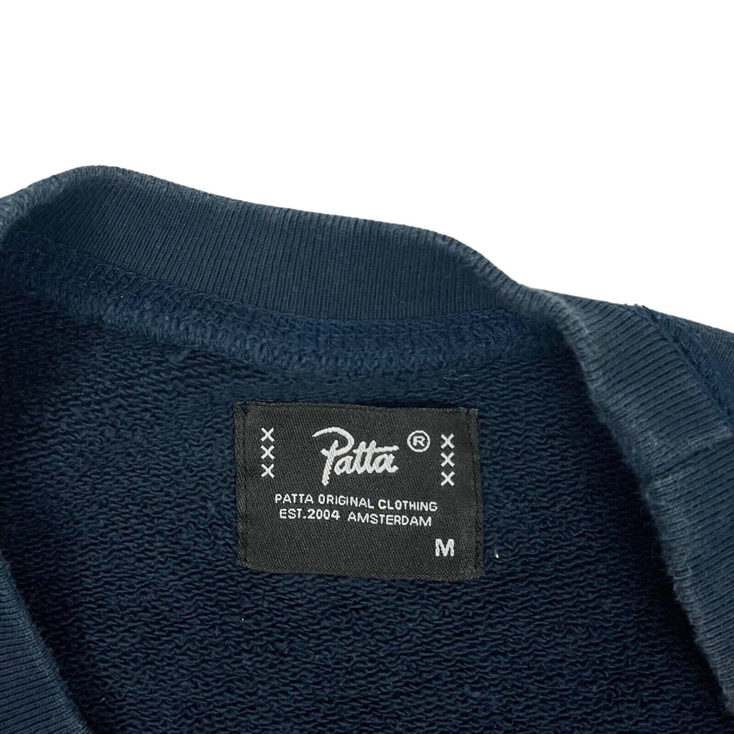 Patta Crew Neck Jumper Mens Medium Navy Blue￼