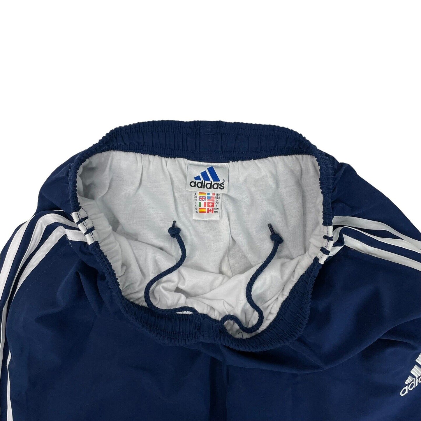 Vintage Adidas Tracksuit Bottoms Navy Blue Mens Medium Sportswear