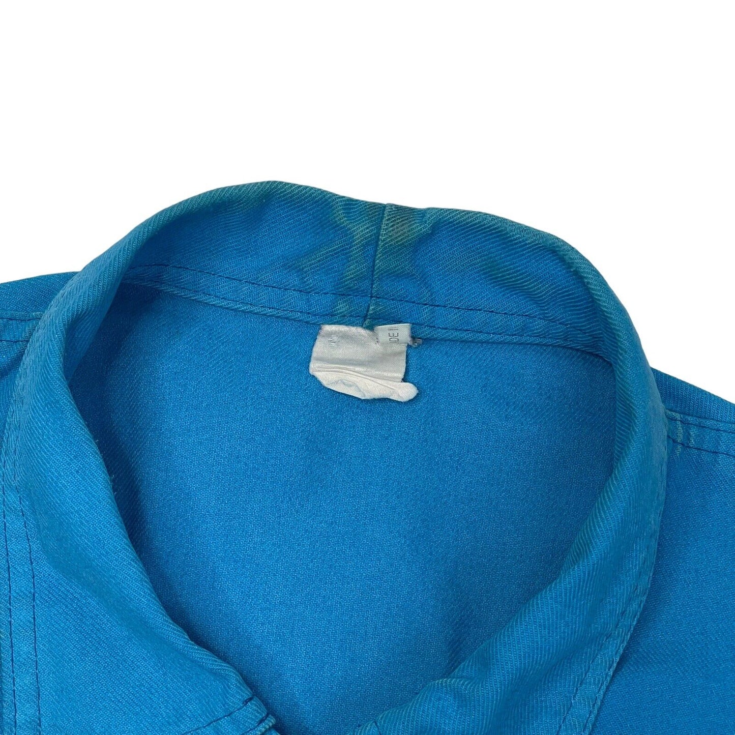 Vintage French Work Jacket Radoux Mens Medium Blue 60’s/70’s Made In France