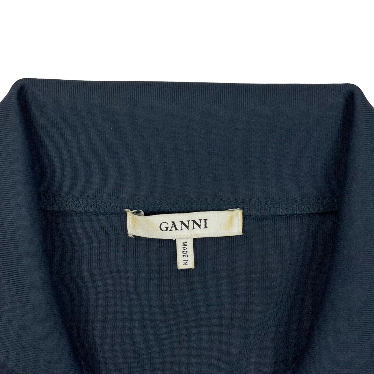 Ganni Presbourg Track Jacket Navy Blue Women’s Large AW17