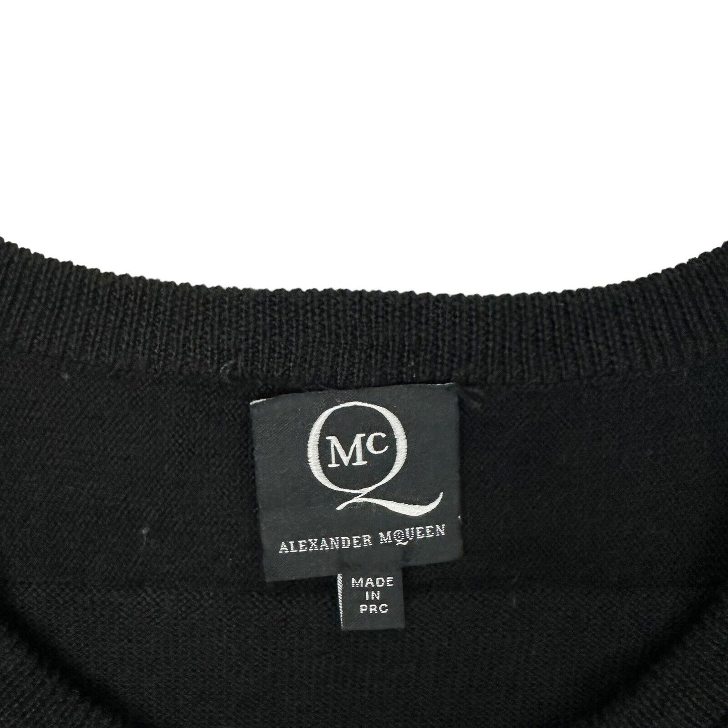 McQ Alexander McQueen Black Wool Jumper Mens XL