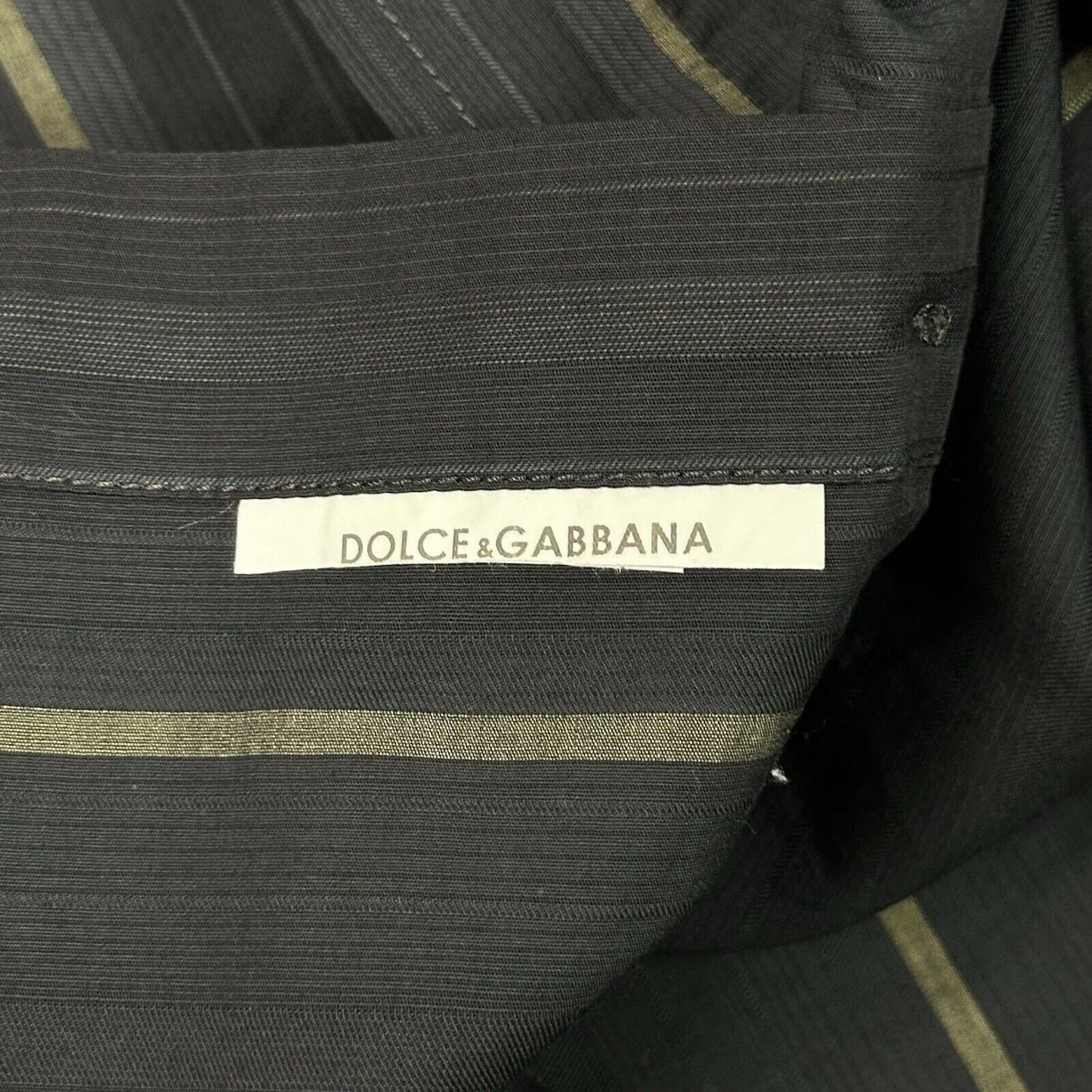 Dolce & Gabbana Shirt Medium Multicoloured Stripe Made In Italy