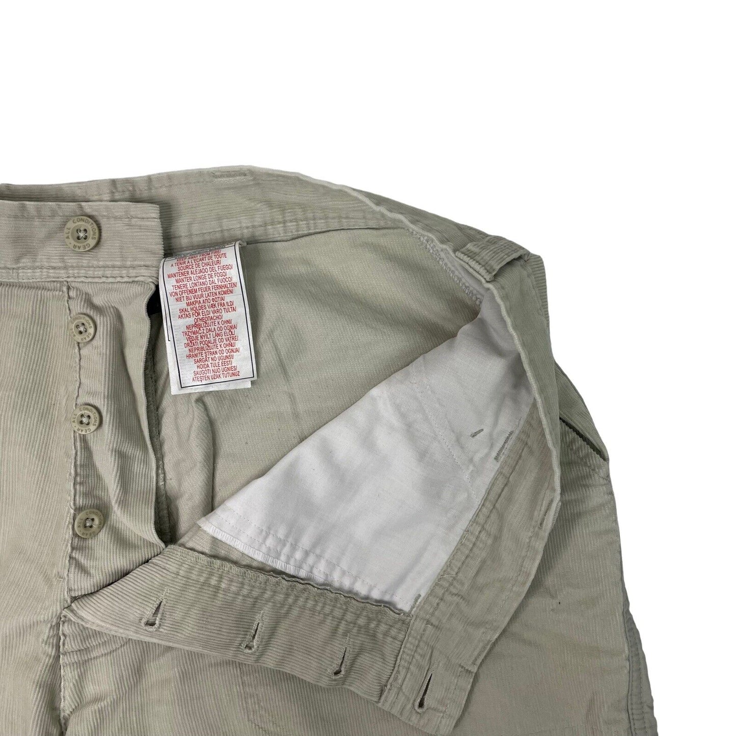 Vintage ACG Cargo Trousers Cream Cotton Men’s 36w 32l