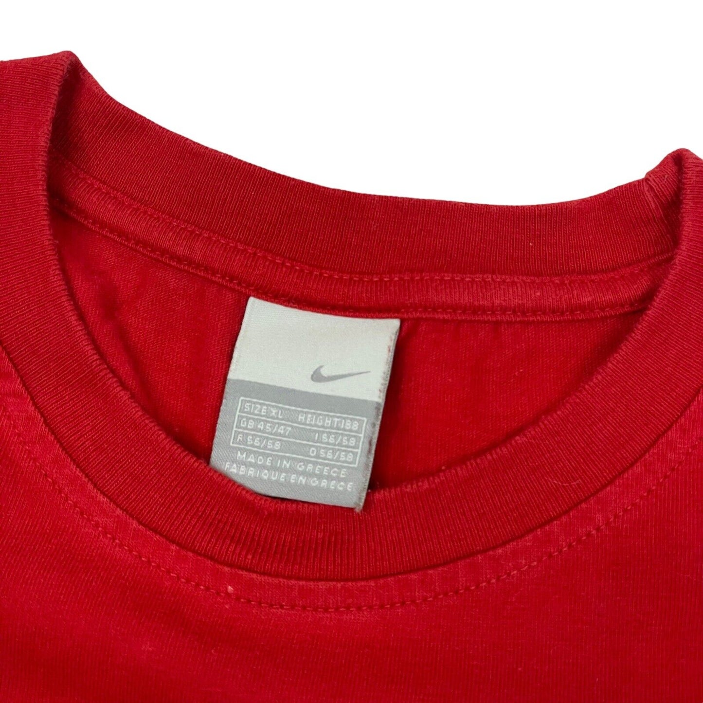 Vintage Nike Shoe T-Shirt Red Mens XL Sportswear