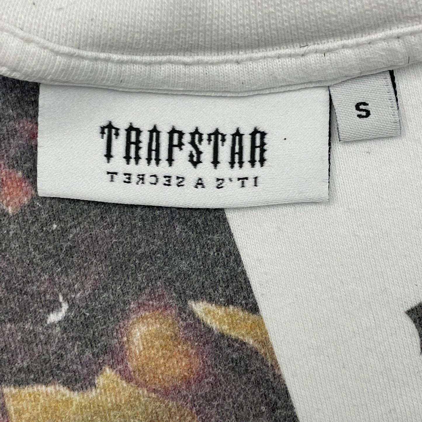 Trapstar It’s A Secret T-Shirt Mens Small White Graphic Print