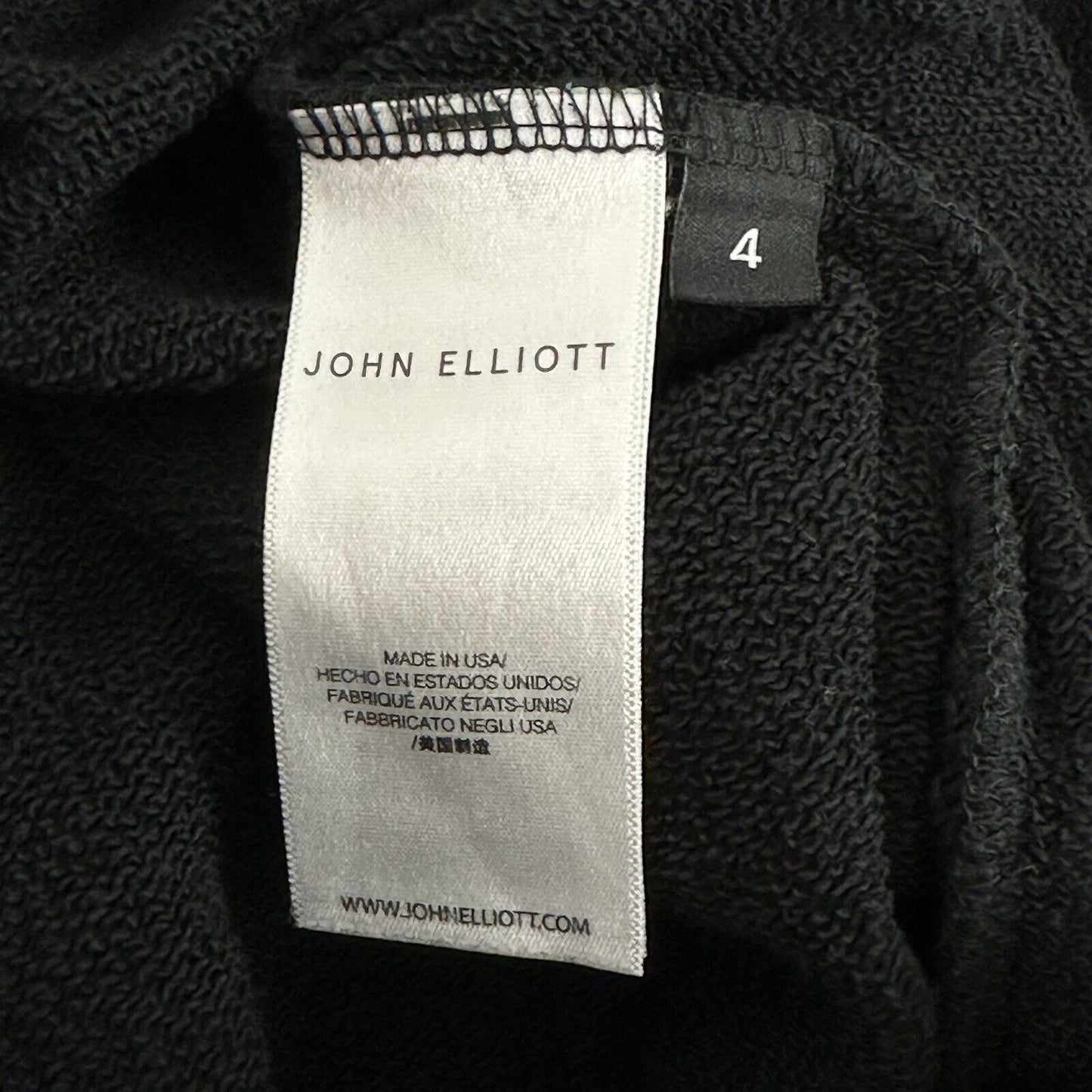 John Elliot Joggers Mens Size 4 XL Black Made In USA