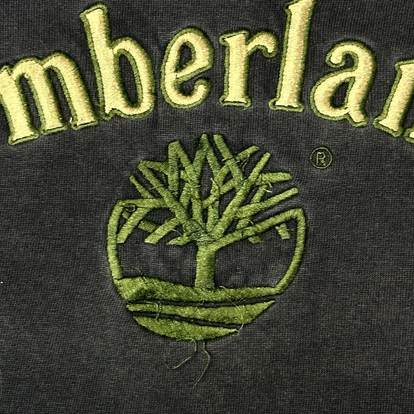 Vintage Timberland Crew Neck Jumper Men’s Large Navy Blue Embroidered Logo