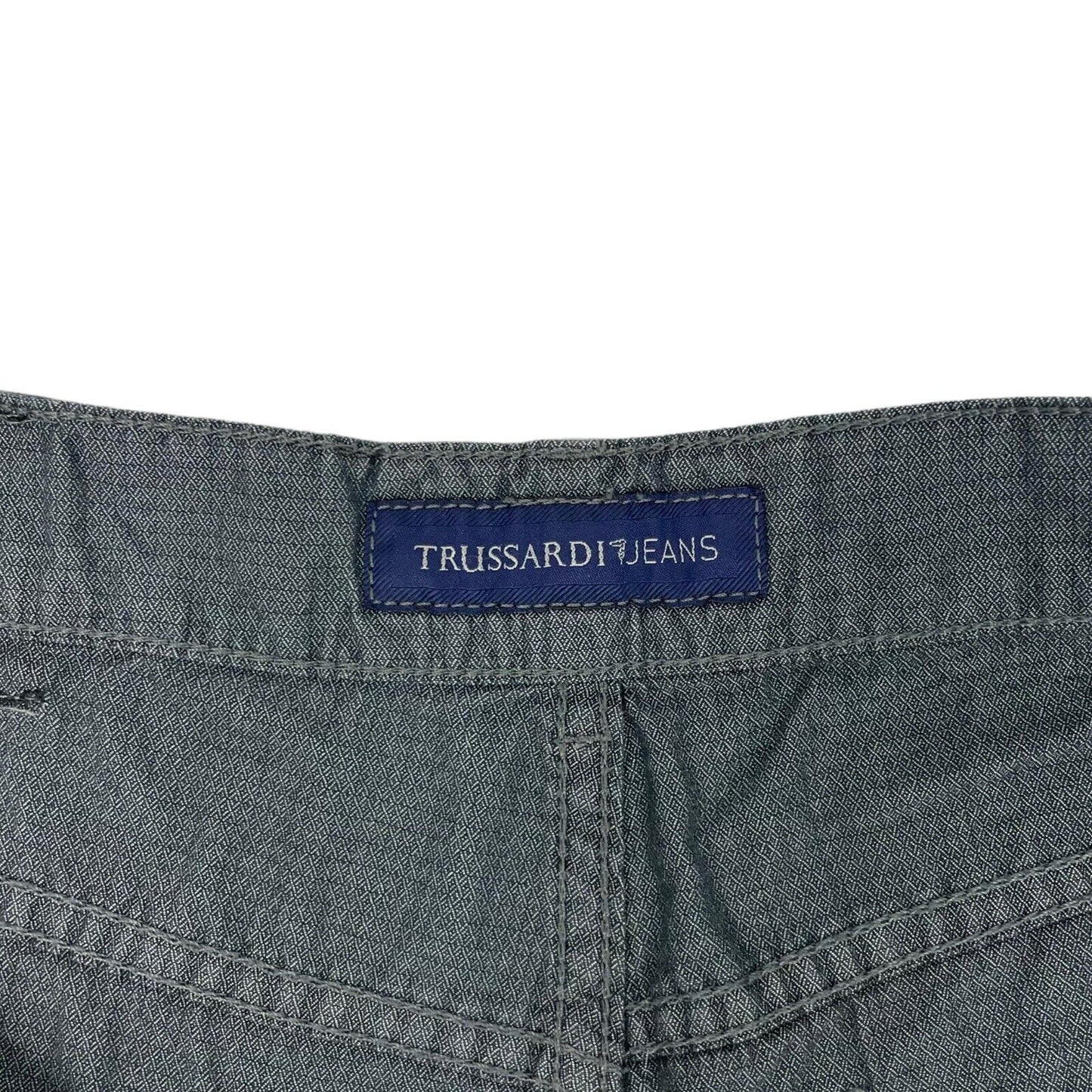 Vintage Trussardi Jeans Trouser Grey Mens 36w 30l