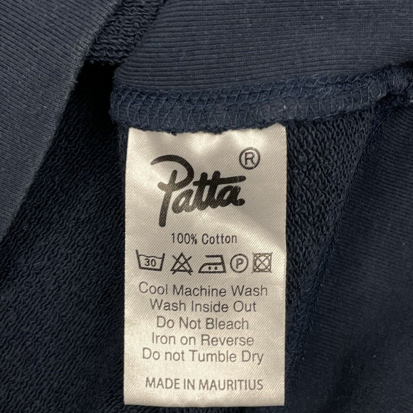 Patta Crew Neck Jumper Mens Medium Navy Blue￼