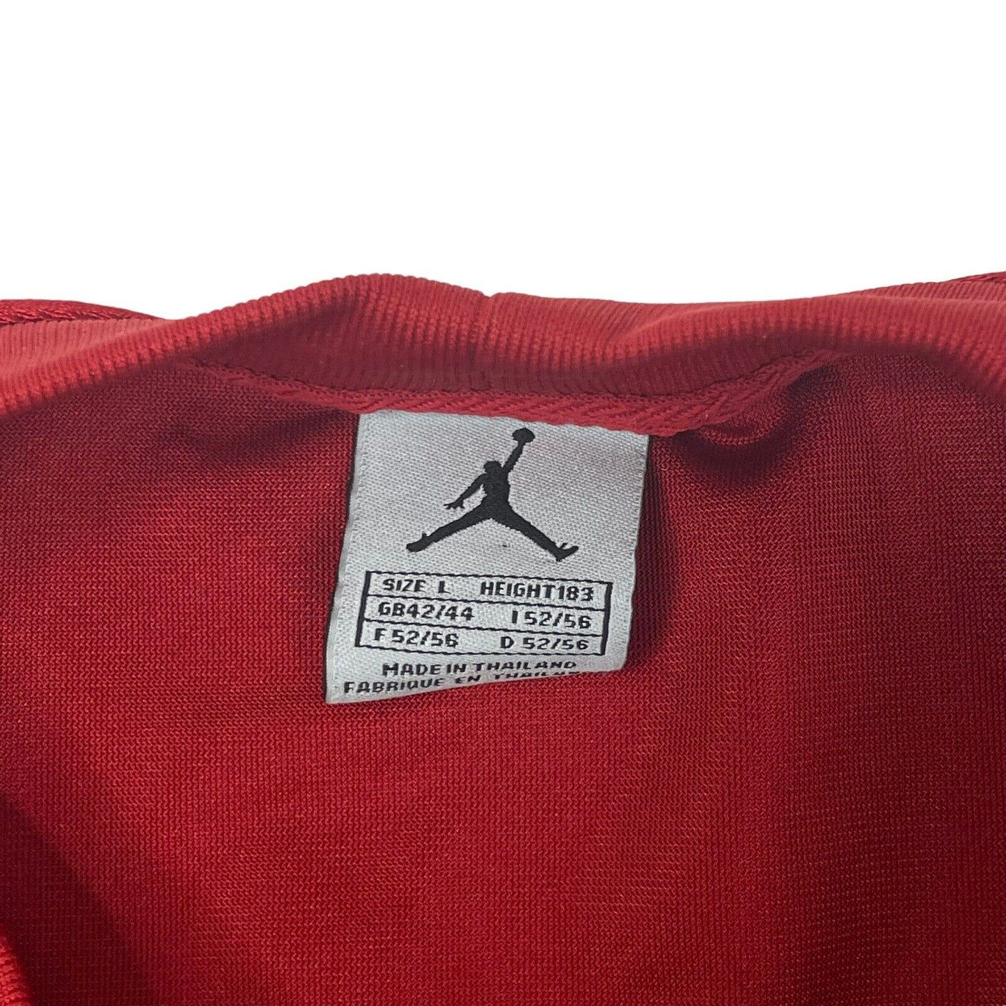 Vintage Air Jordan Jersey Top Red Mens Large