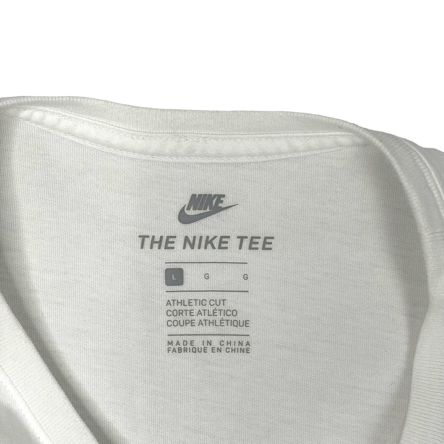 Nike Just Do It Gel Logo T-Shirt White Mens Large