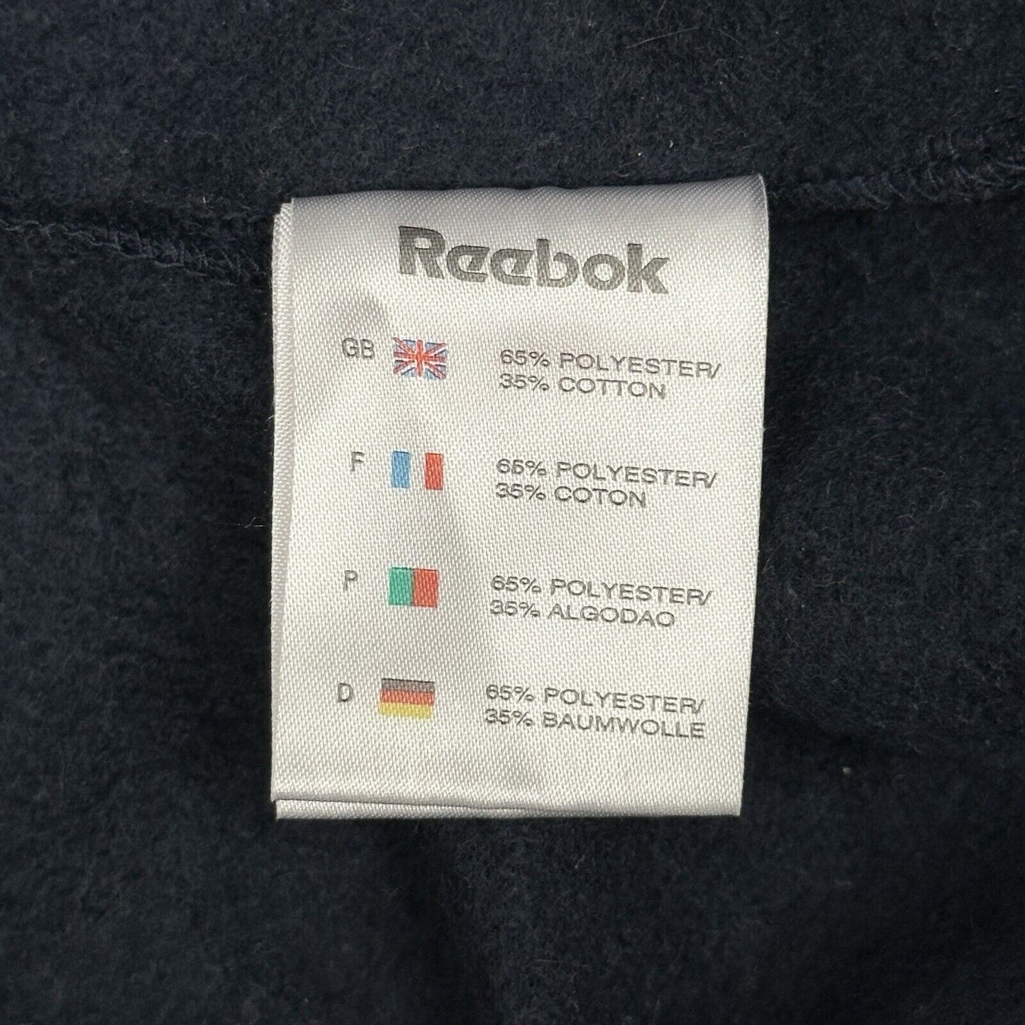 Vintage Reebok Hoodie Navy Blue Women’s Medium Embroidered Logo 90’s