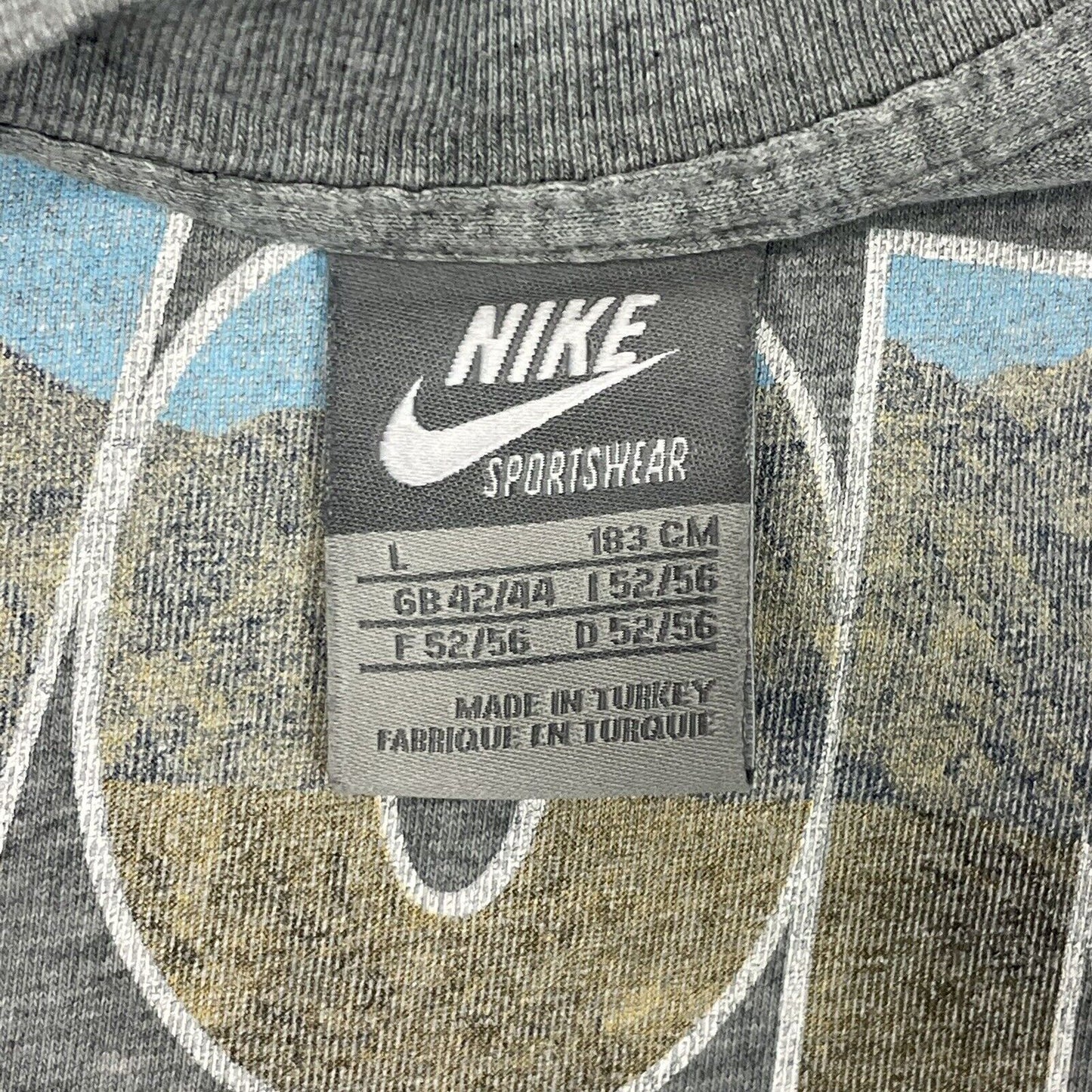 Vintage Nike T-Shirt Grey Mens Large Worn To Be Wild Graphic Print