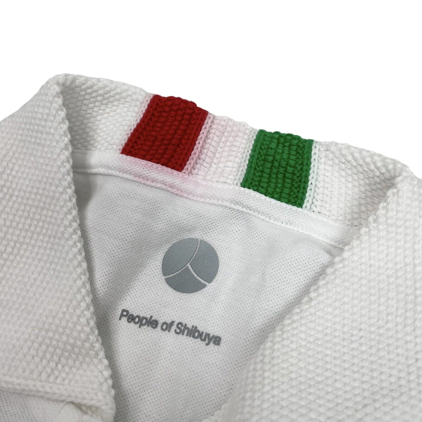 People Of Shibuya Flag Polo Shirt Mens Medium White Made In Italy