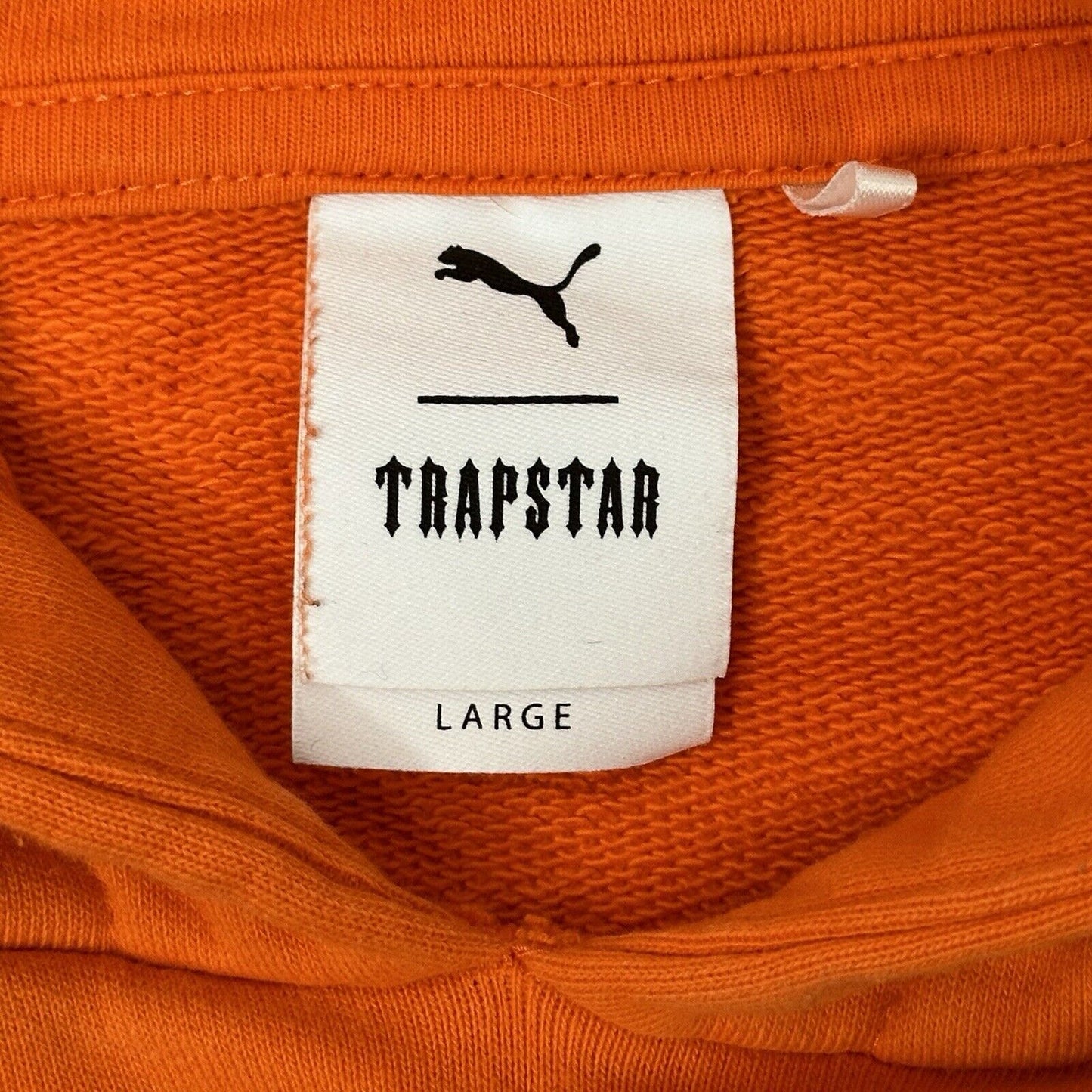 Trapstar x Puma Mens Large Orange Graphic Detailing Rare