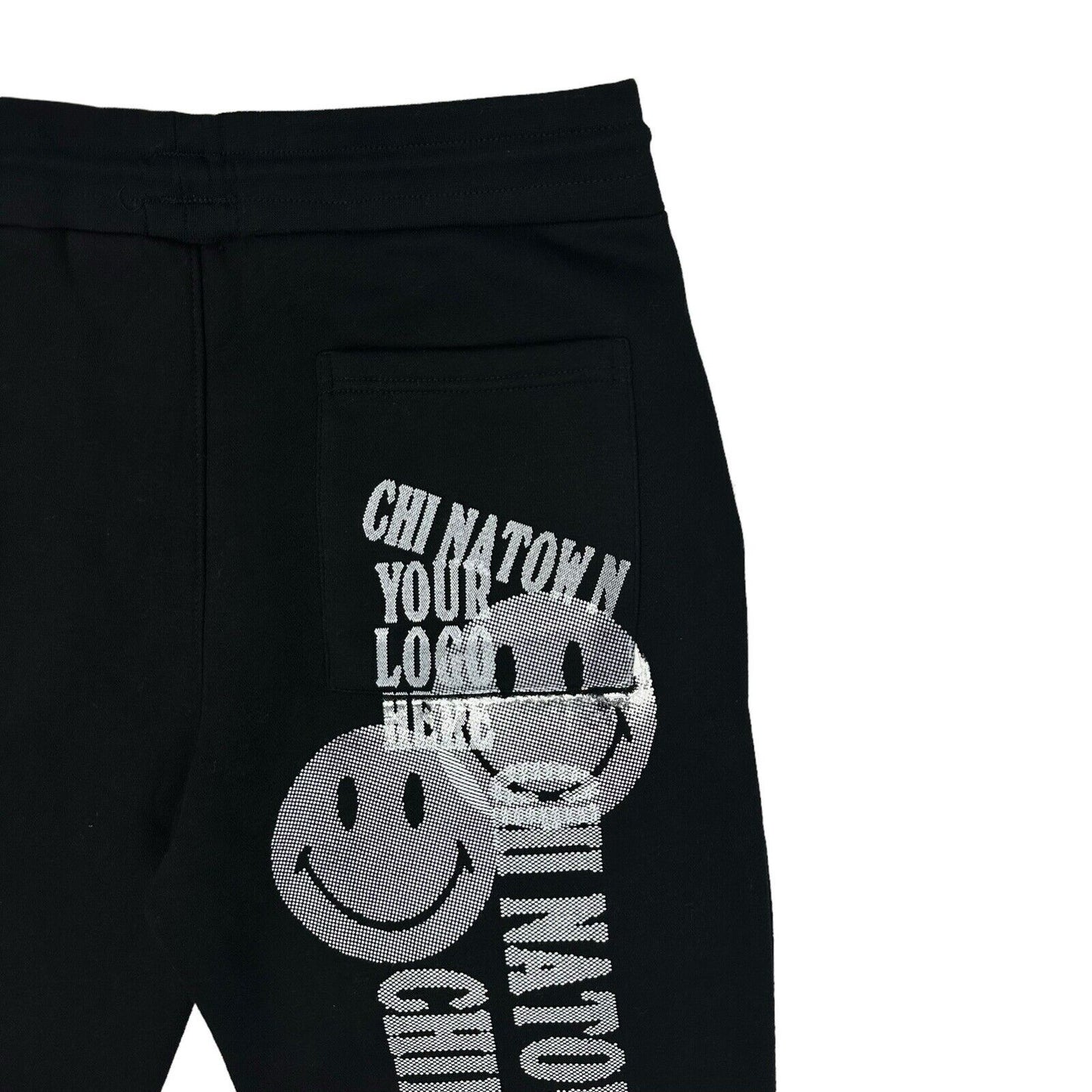 NWT Chinatown Market Smiley Inkjet Joggers Black Men’s Medium Graphic Print