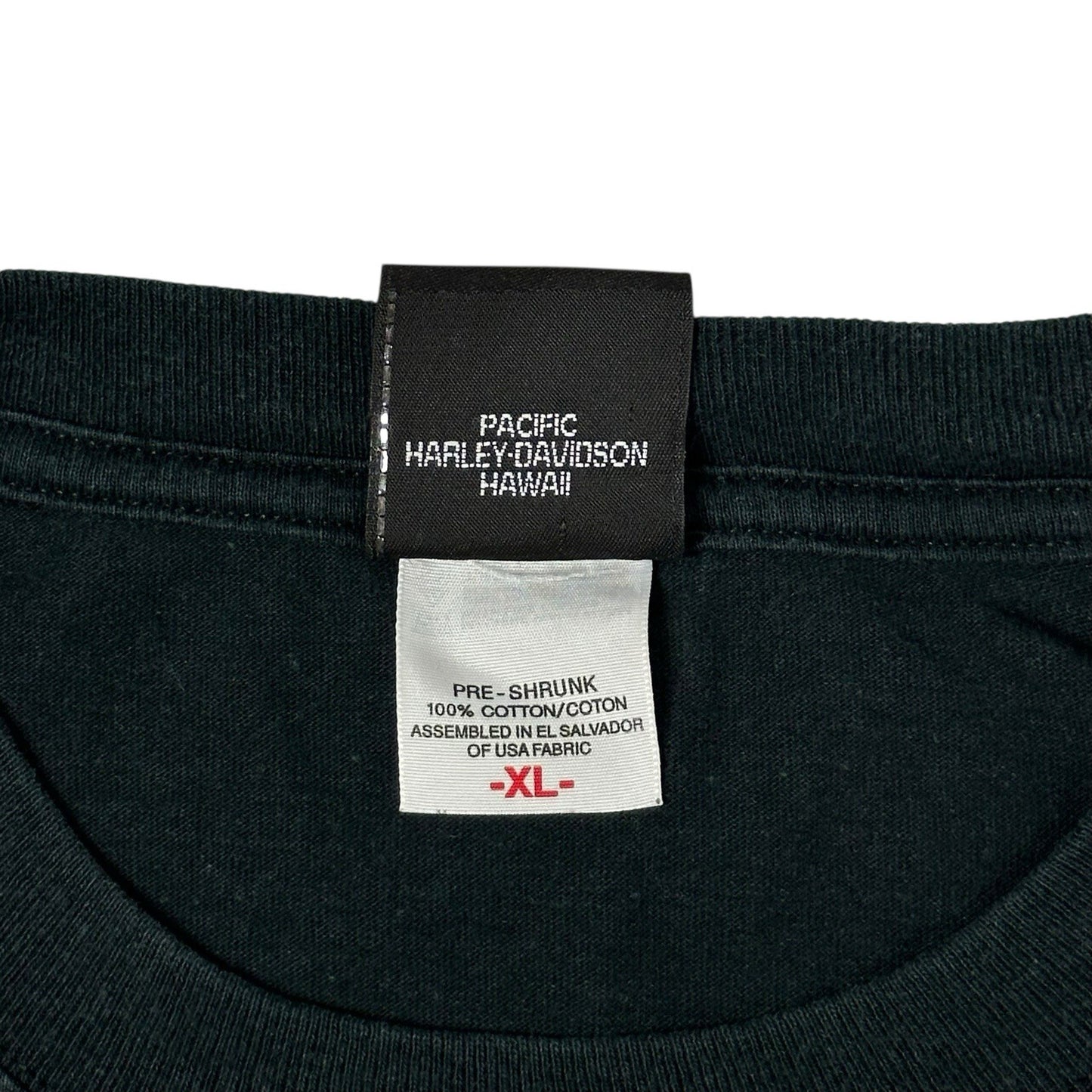 Vintage 90’s Harley Davidson T-Shirt Long Sleeve Black Cropped