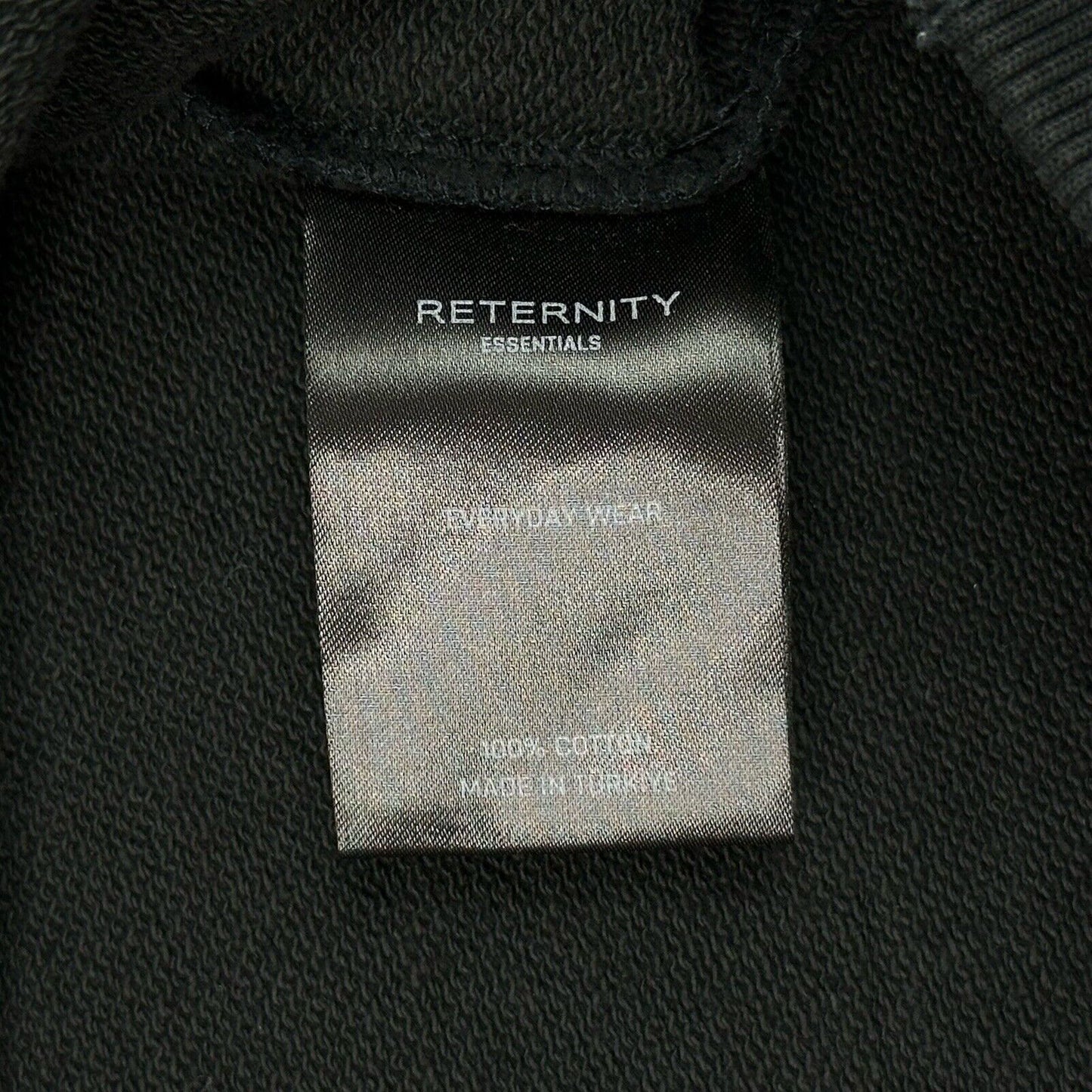 Reternity Zip Hoodie Faded Black Size XL Creative Department Graphic Print