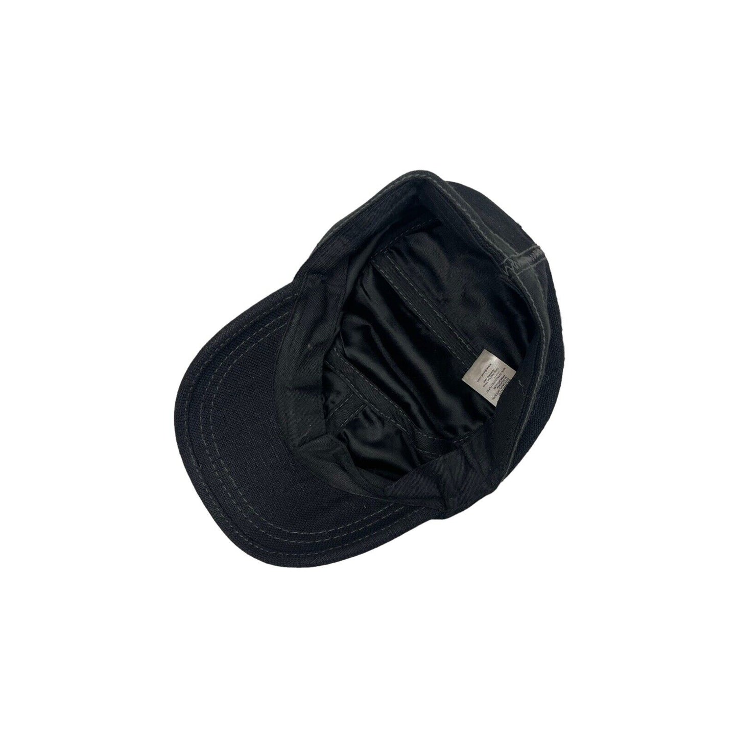 00’s Diesel Flat Top Hat Black Womens Small Embroidered