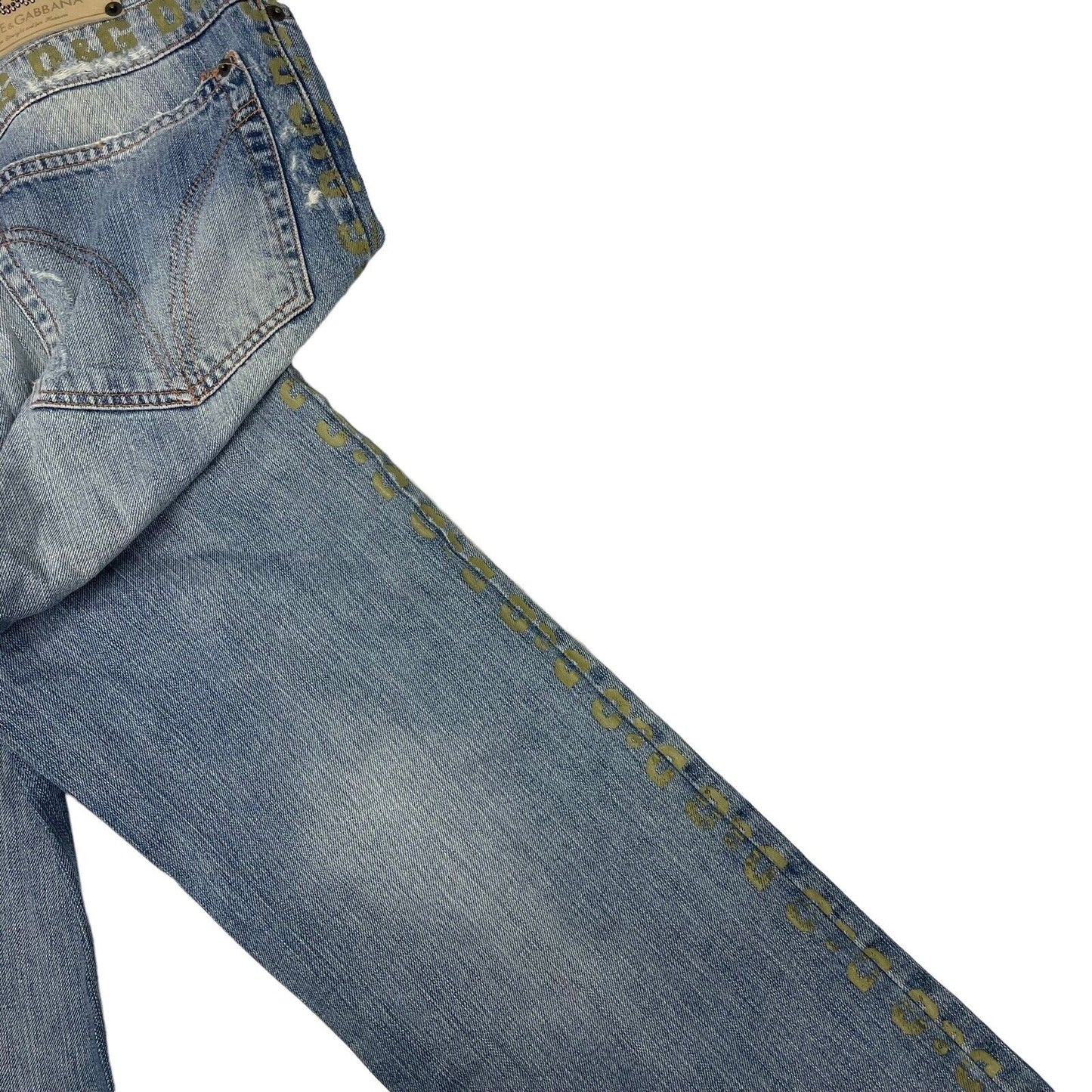 00’s Dolce & Gabbana Blue Denim Jeans Mens 31w 31l Made In Italy