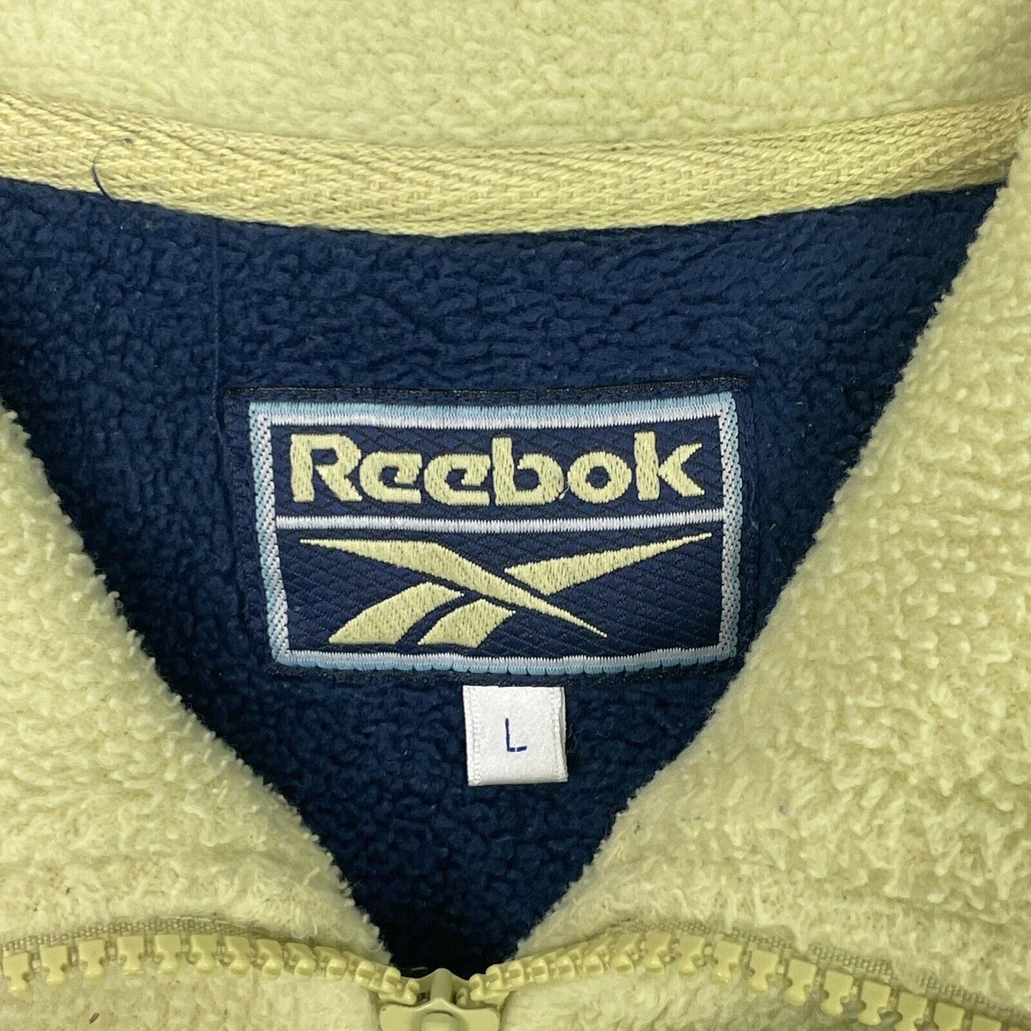 Vintage Reebok Fleece Lime Green Mens Large 90’s Sportswear