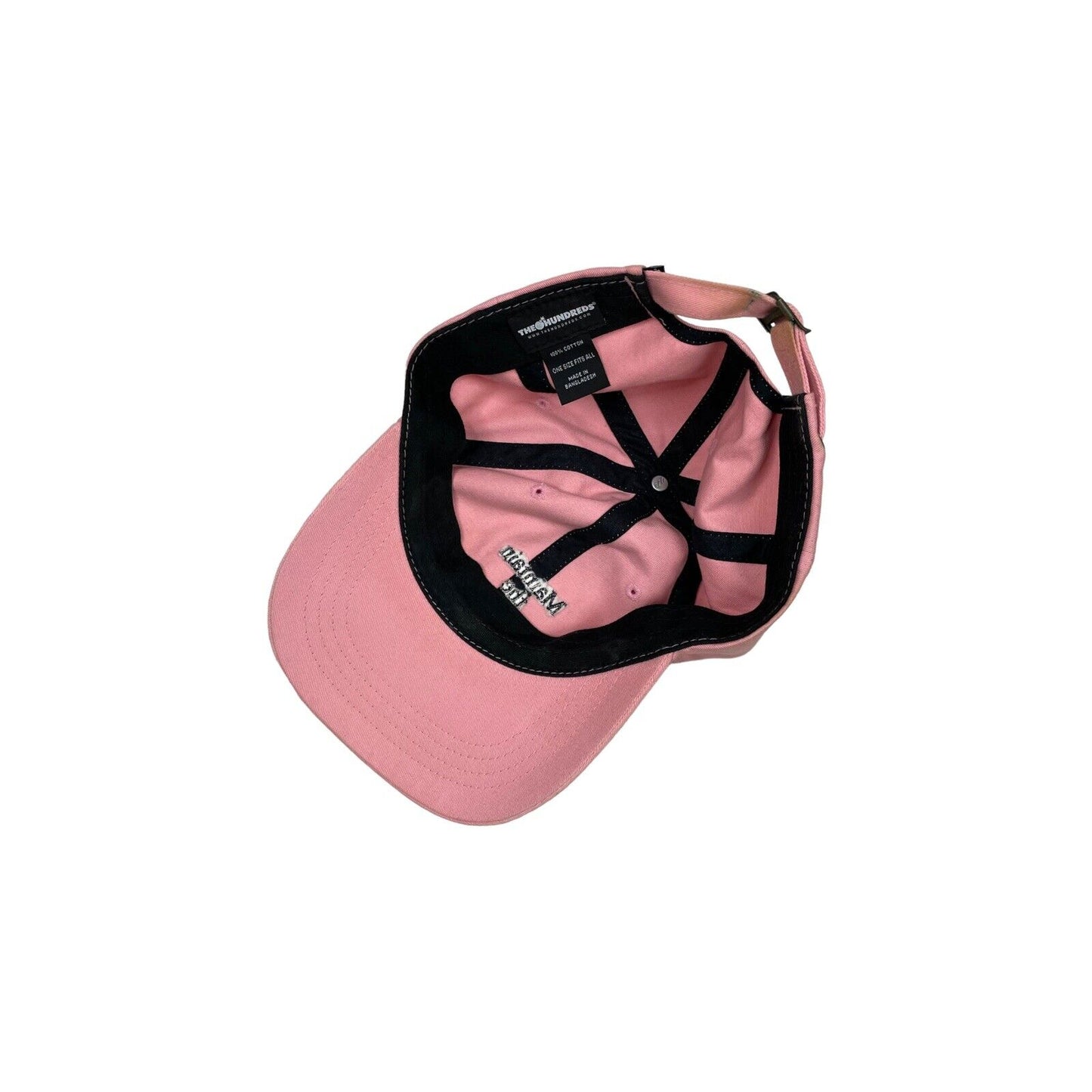 The Hundreds Maintain The Mystery Cap Pink And Black Adjustable Embrodiered