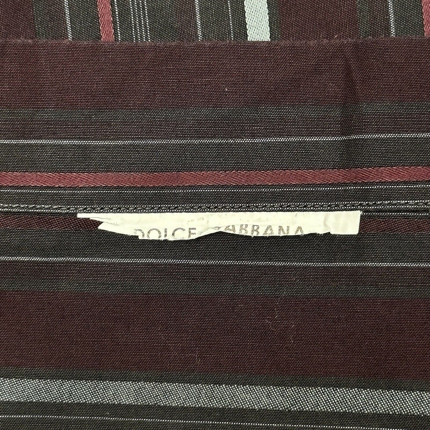 Dolce & Gabbana Shirt Medium Multicoloured Stripe Made In Italy